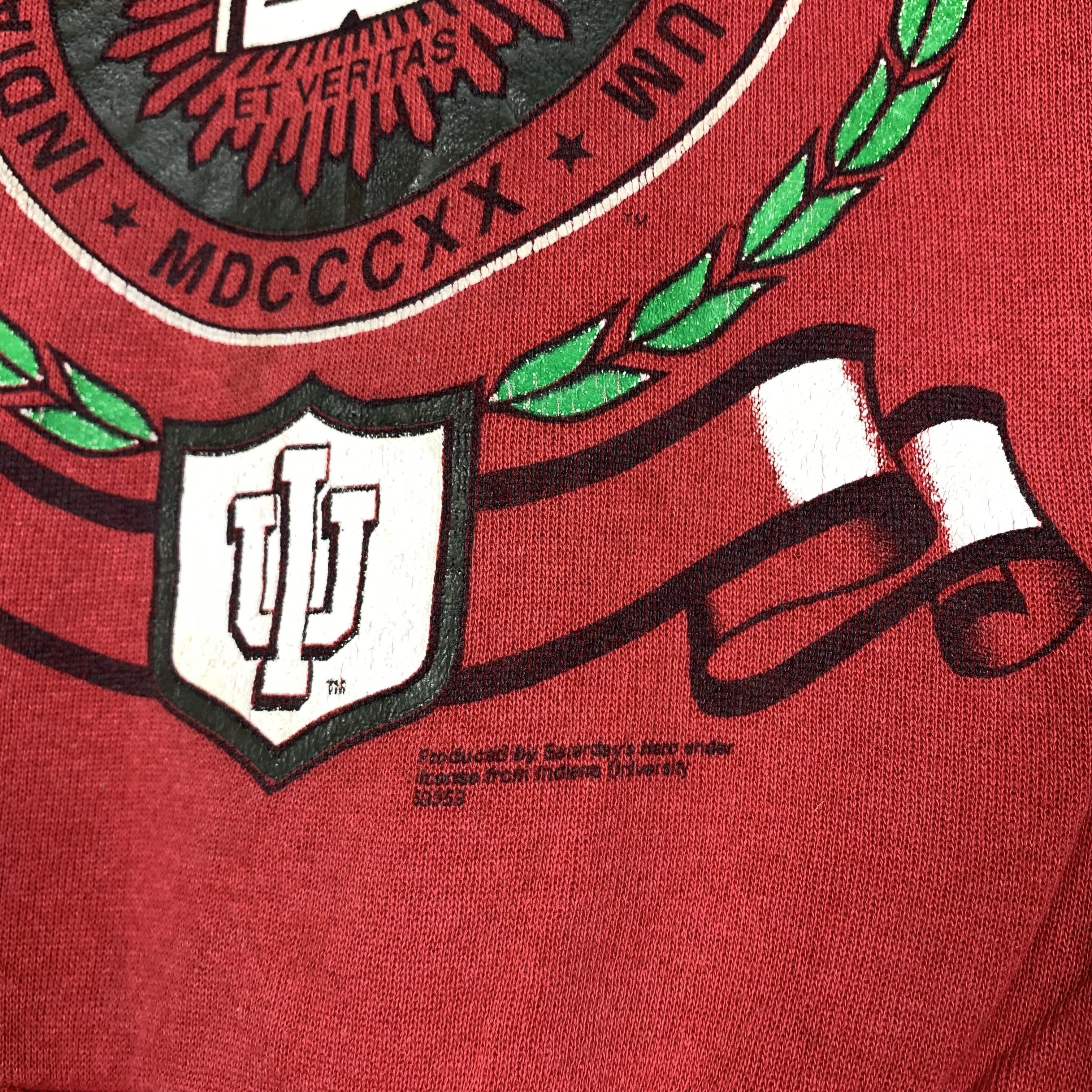 Vintage Vintage 90s Indiana University Sweatshirt Crewneck Size US M / EU 48-50 / 2 - 3 Thumbnail