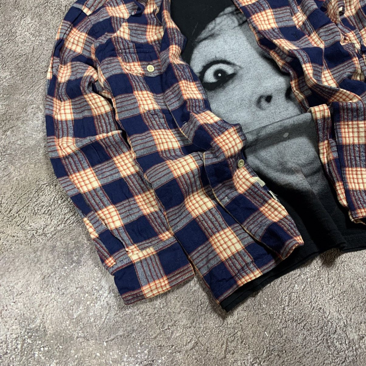 Vintage Vintage 90s Plaid Shirt Horror Movie Graphic Streetwear XL Size US XL / EU 56 / 4 - 2 Thumbnail