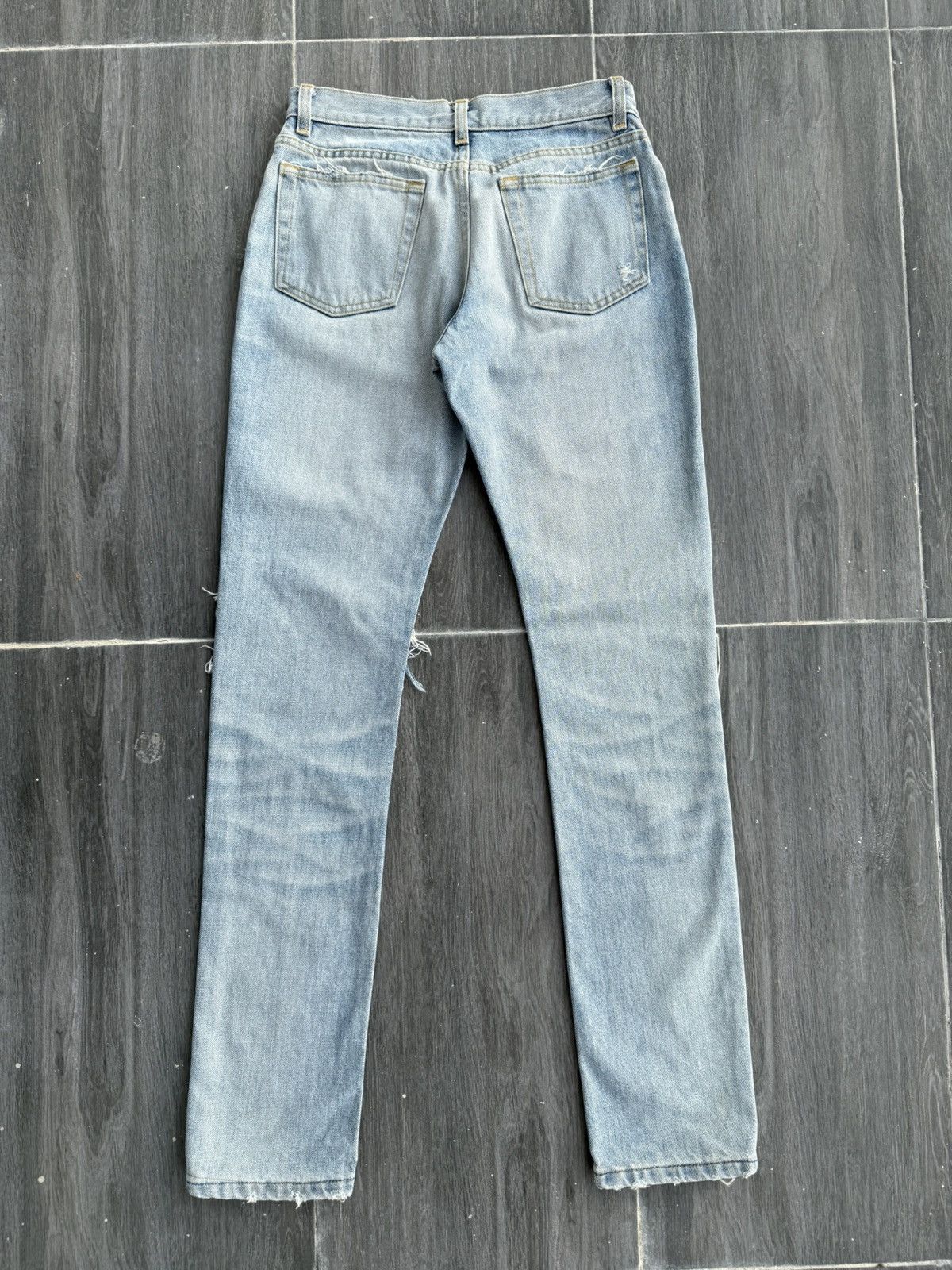 Helmut Lang Vintage 1998 HELMUT LANG "Broken Denim" Size US 28 / EU 44 - 13 Thumbnail