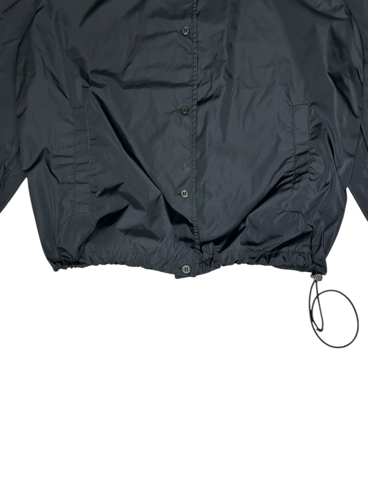 Prada 90s Elasticated Waist Nylon Shirt Size XS / US 0-2 / IT 36-38 - 5 Thumbnail