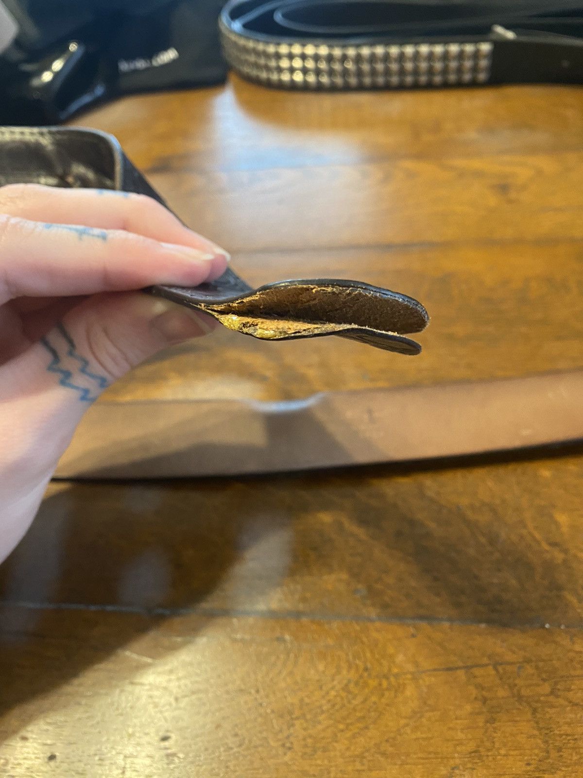 Salvatore Ferragamo × Vintage ferragamo vintage leather big buckle belt Size ONE SIZE - 12 Thumbnail