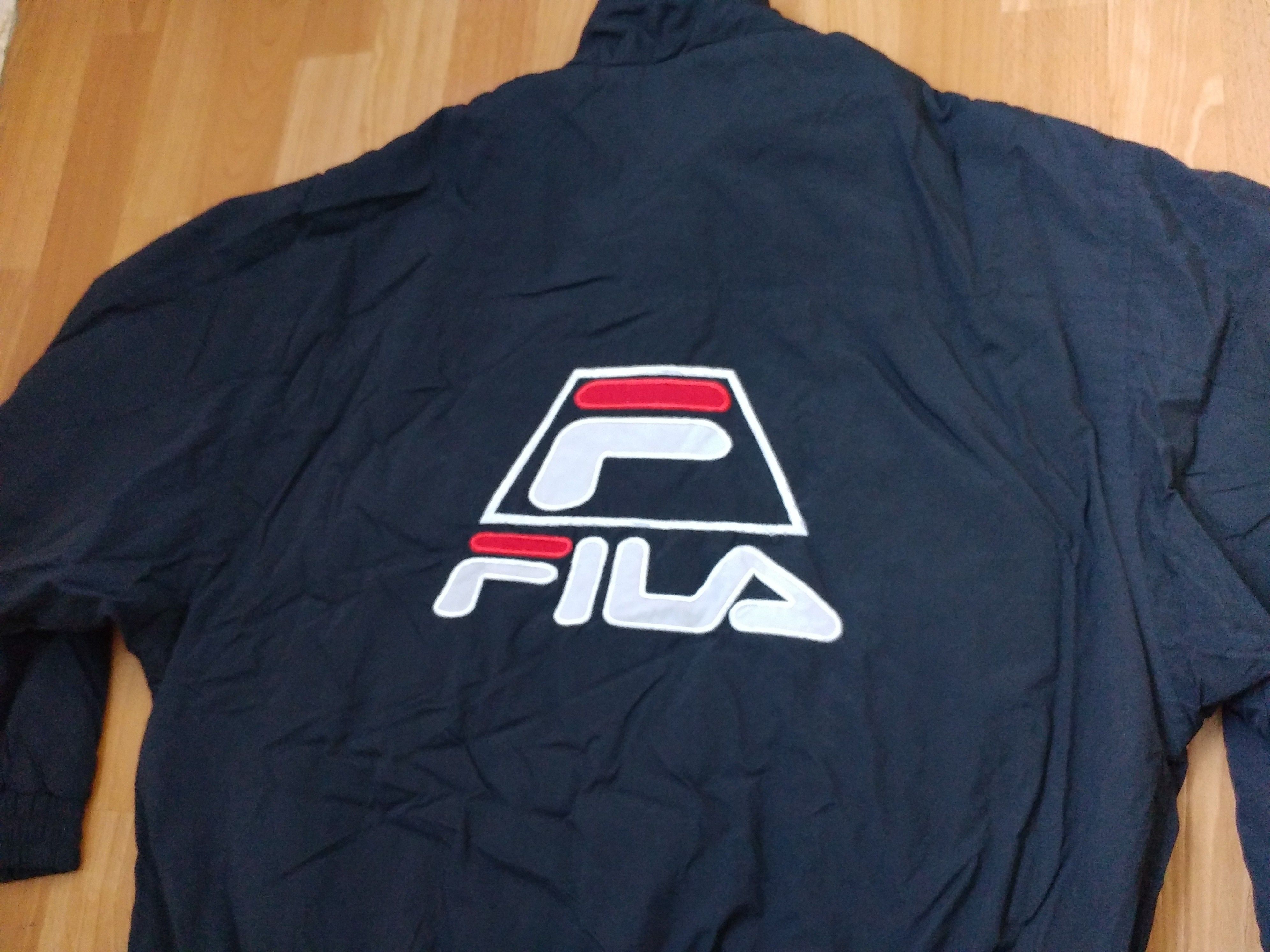 Fila FILA jacket, black, vintage, 90s hip hop windbreaker size XL Size US XL / EU 56 / 4 - 6 Thumbnail