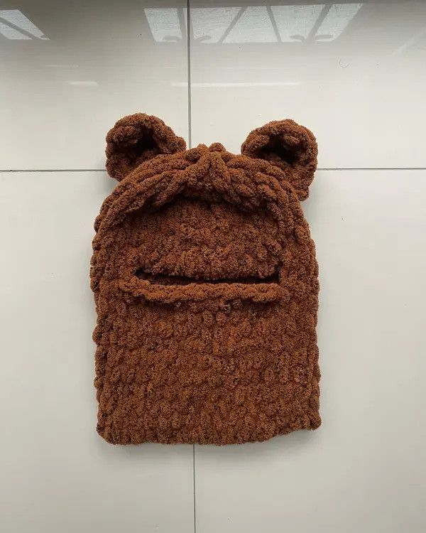 Handmade Handmade Knitted Balaclava Teddy Bear style Size ONE SIZE - 2 Thumbnail