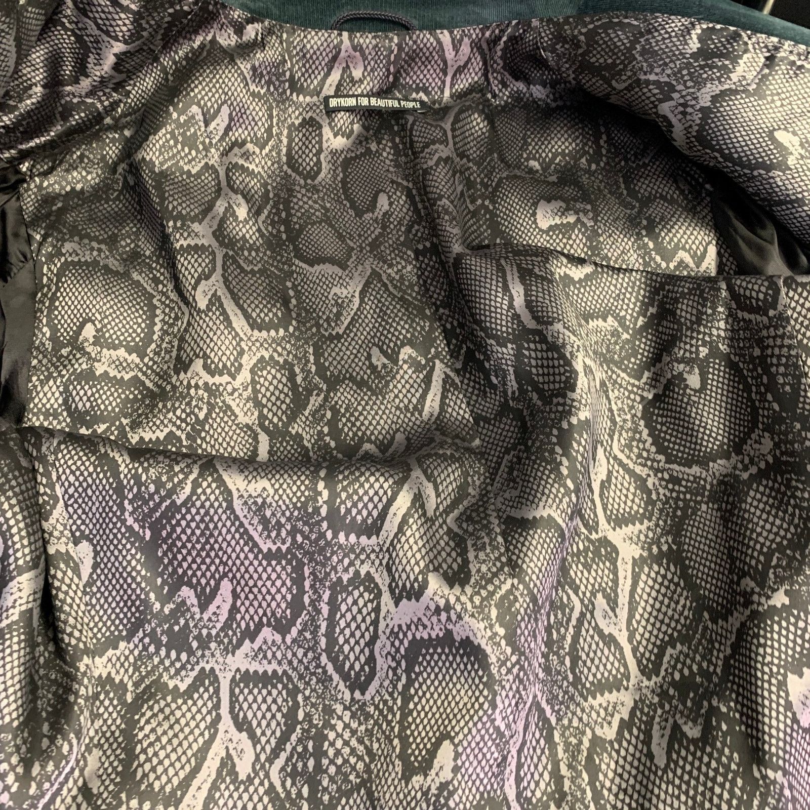 DRYKORN Forest Green Corduroy Cotton Blend Peak Lapel Sport Coat Size 40R - 6 Thumbnail