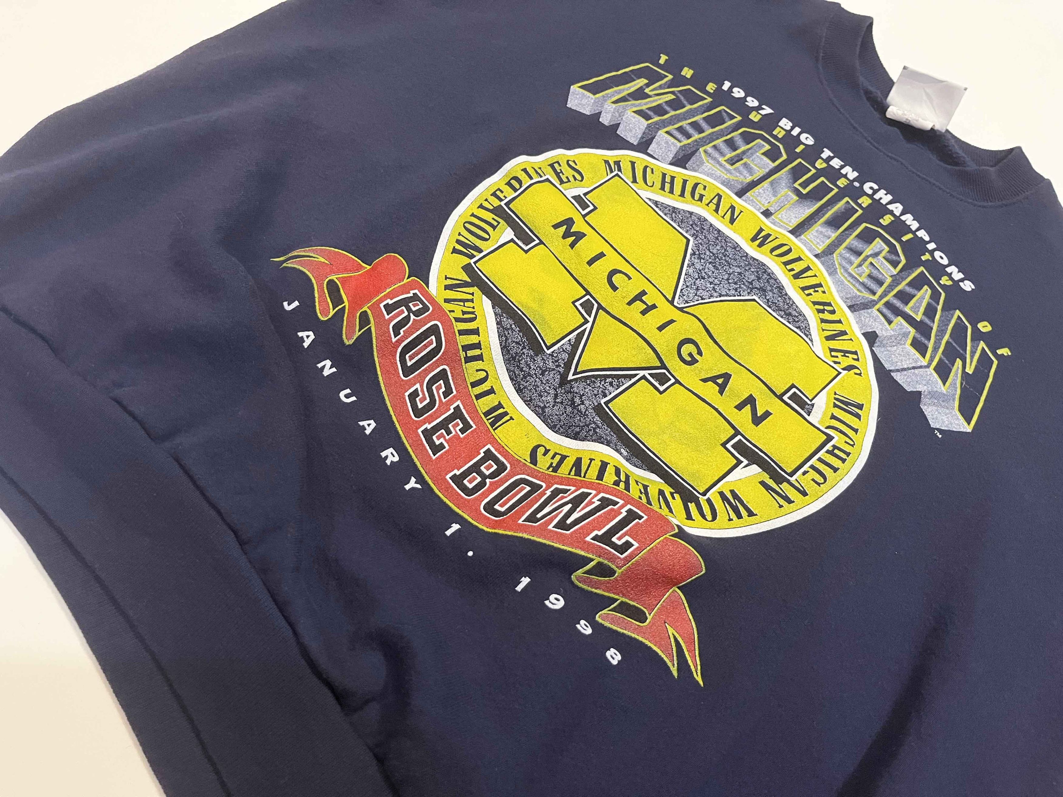 Lee × NCAA × Vintage Vintage Lee NCAA Michigan Wolverines Crewneck Sweatshirt Size US XXL / EU 58 / 5 - 6 Thumbnail