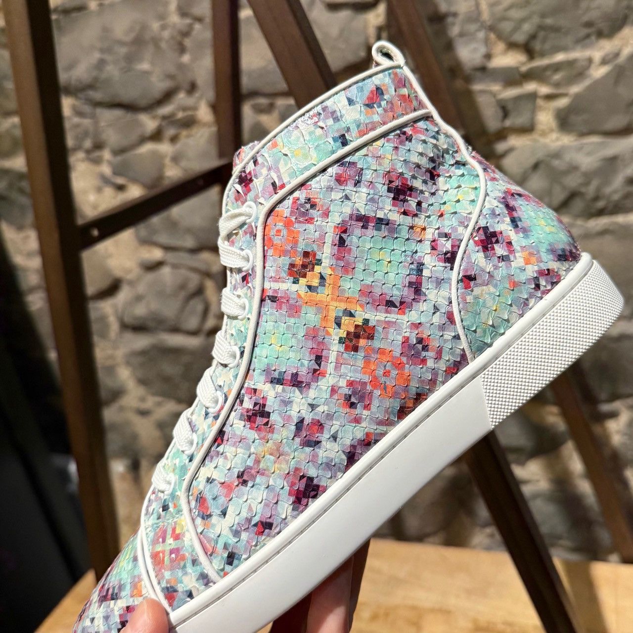 Christian Louboutin Christian Louboutin Louis Orlato Python Pixel Sneakers Size US 10 / EU 43 - 14 Thumbnail