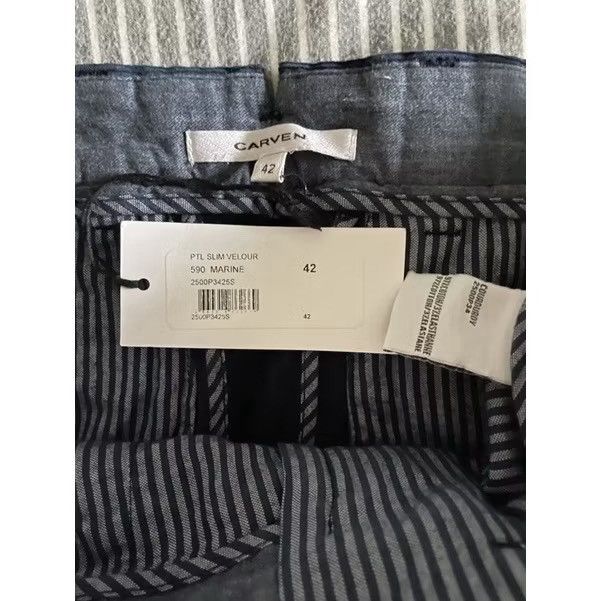 Carven Men’s 🇫🇷 Carven Corduroy Slim Fit Cuffed Pants Sz 42 NWT Size US 32 / EU 48 - 3 Thumbnail