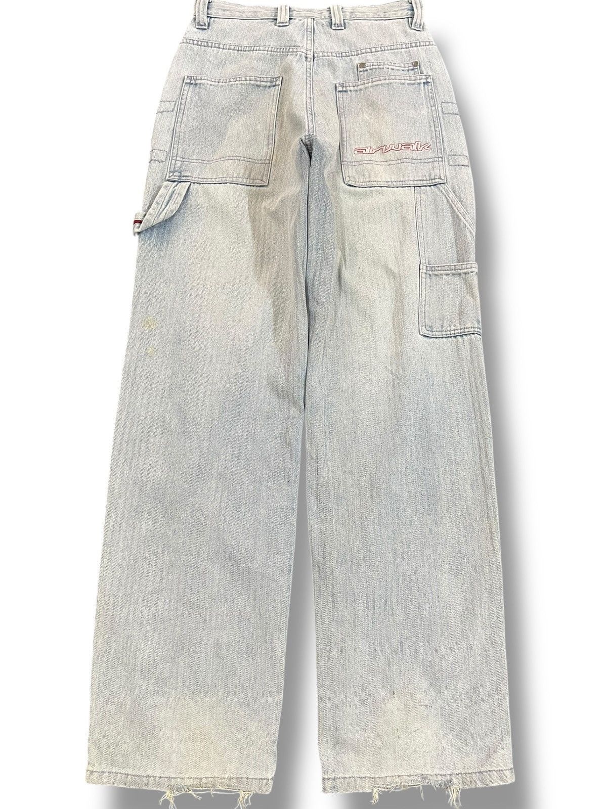 Airwalk Vintage Airwalk Hickory Stripe Unique Cargo Carpenter Denim Size US 29 - 6 Thumbnail