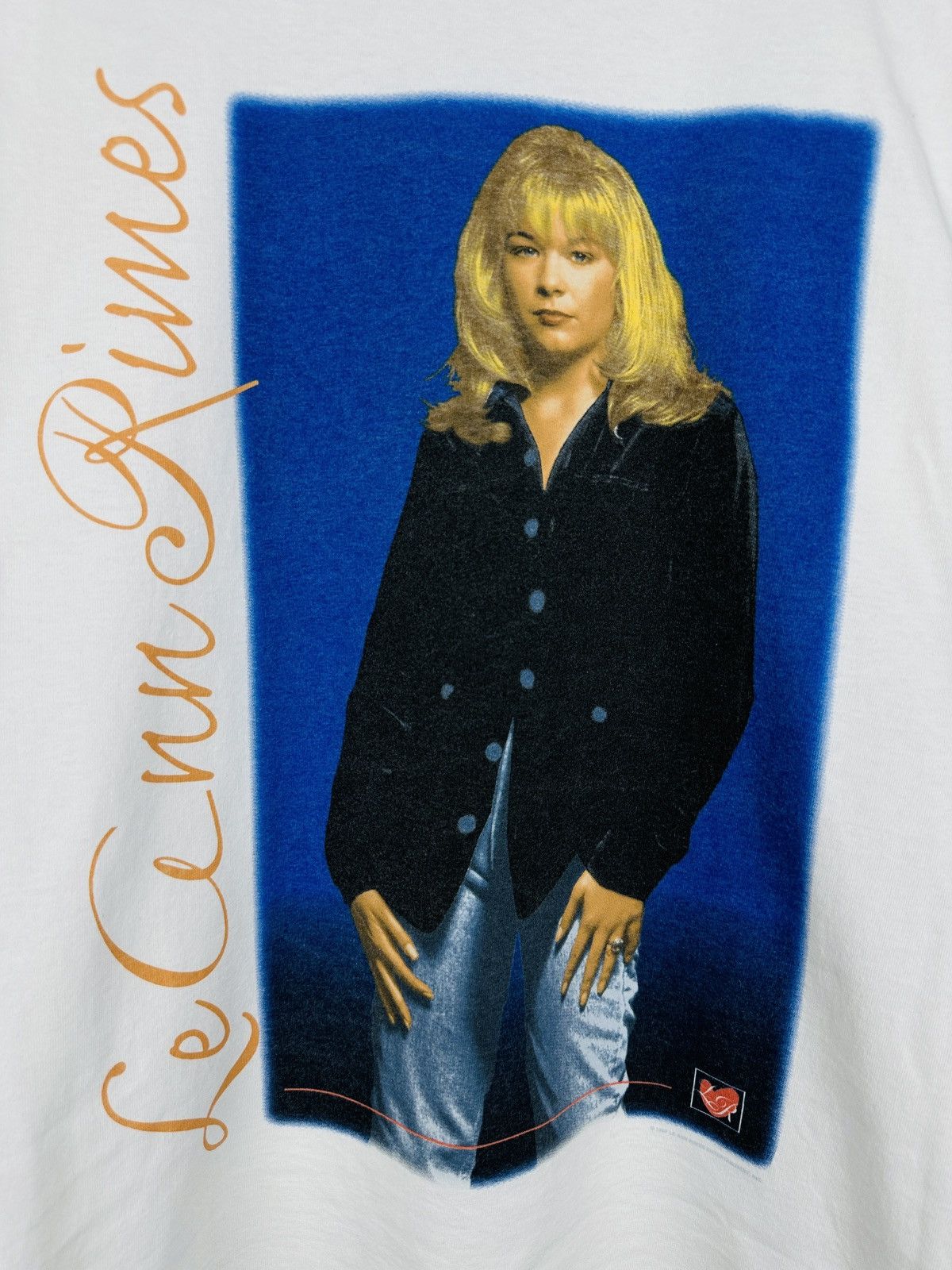 Band Tees 90s Vintage LeAnn Rimes 1997 Counrty Graphic T Shirt Tee Size US L / EU 52-54 / 3 - 5 Thumbnail