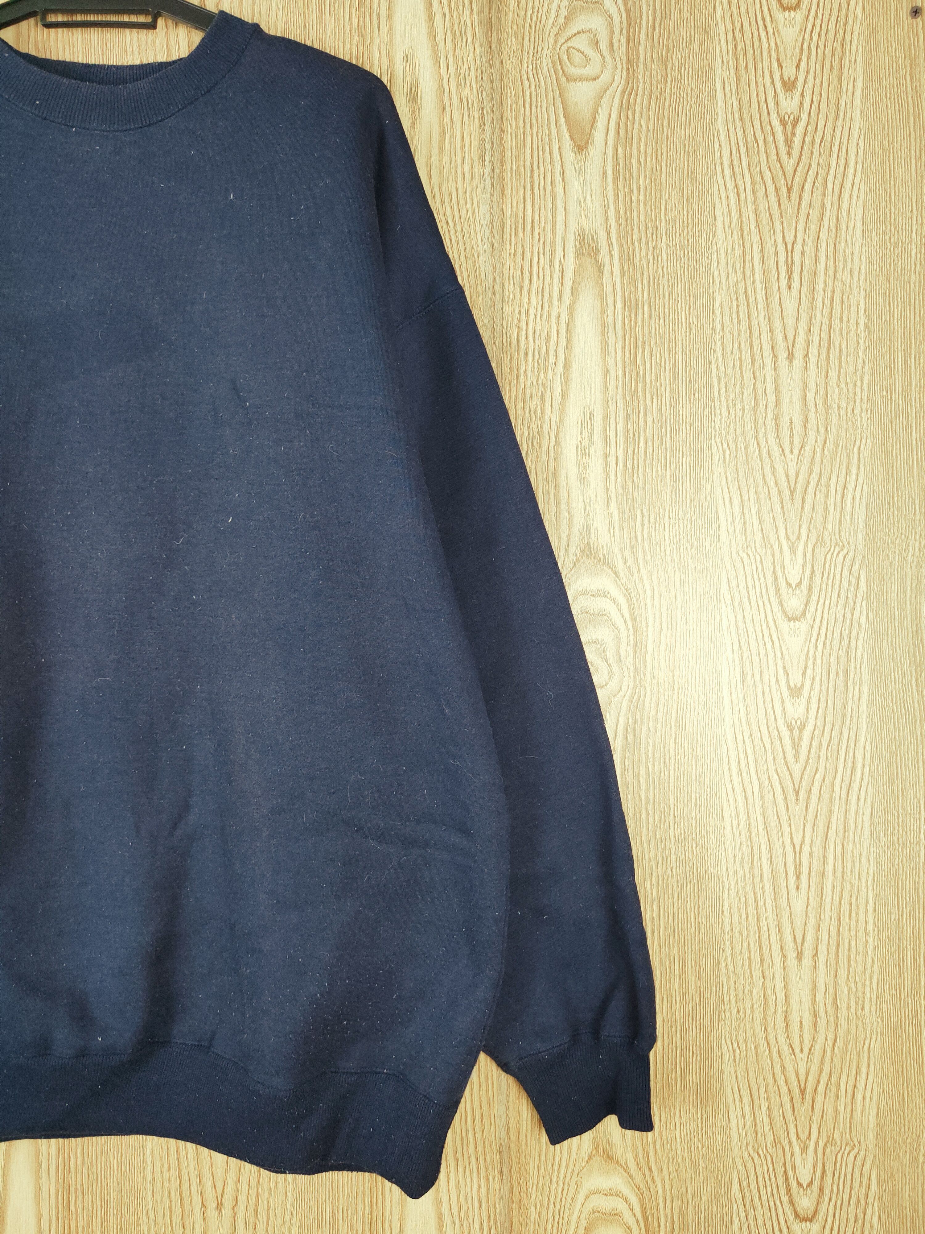 Japanese Brand × Vintage Vintage Plain Blue Faded by B Navy Sweatshirts Size US XXL / EU 58 / 5 - 5 Thumbnail