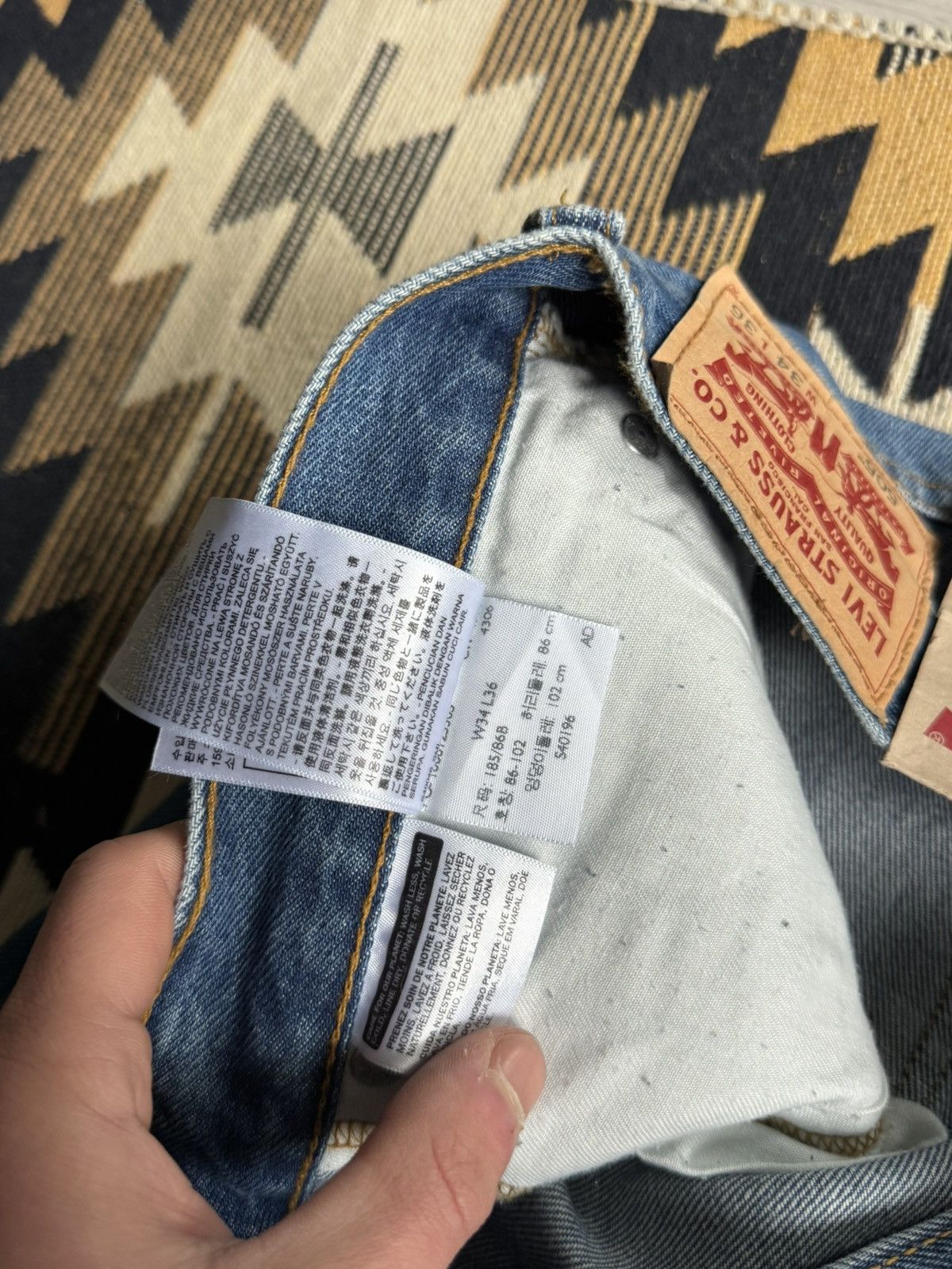 Levi's New! Levi’s 5050 Regular Fit Denim Jeans Size US 34 / EU 50 - 11 Thumbnail