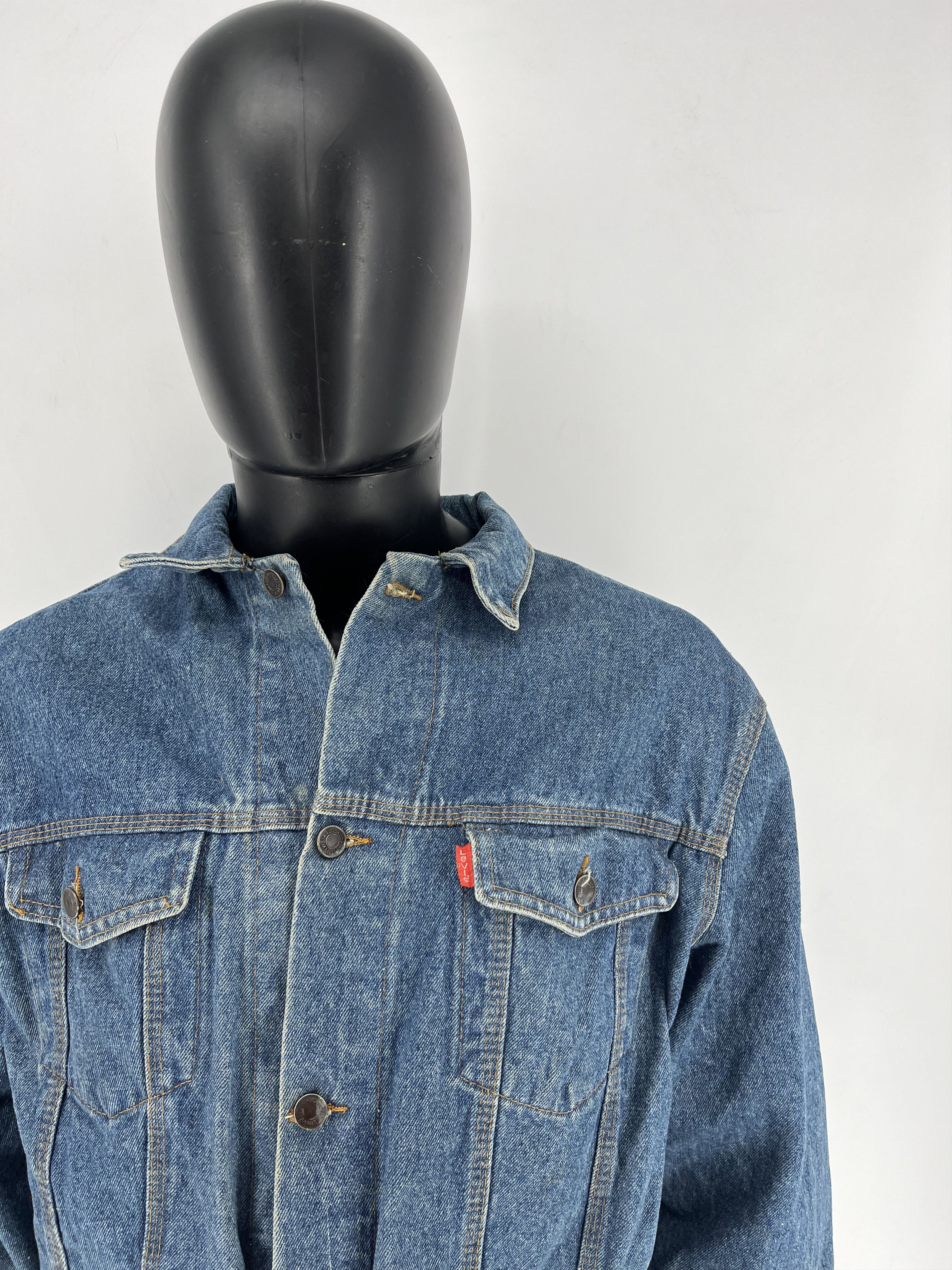 Levi's VINTAGE 40s 50s 60s 70s LEVIS TRUCKER DENIM JACKET Size US L / EU 52-54 / 3 - 7 Thumbnail