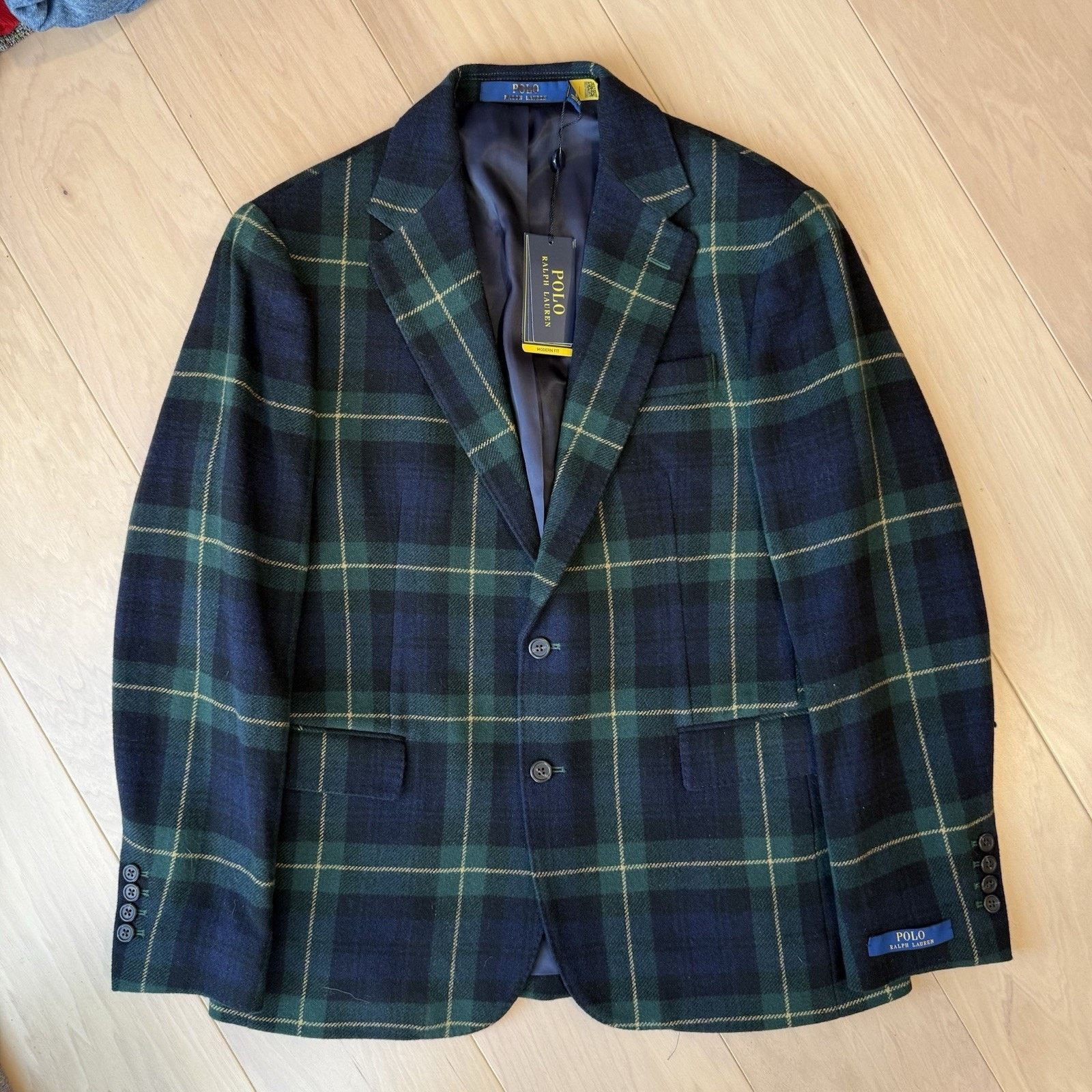 Polo Ralph Lauren Polo Ralph Lauren Blazer 40R Multicolor Tartan Plaid Wool Size 40R - 2 Thumbnail