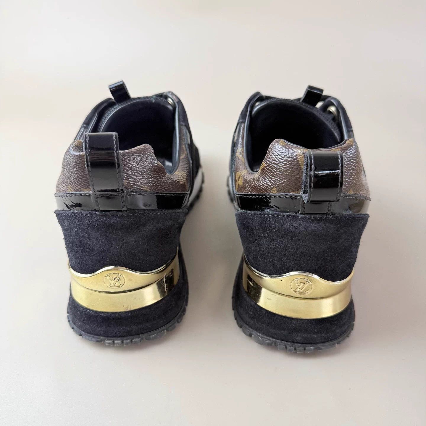 Louis Vuitton LV Run away black brown logo shoes size 37 mint Size US 6 / IT 36 - 3 Thumbnail