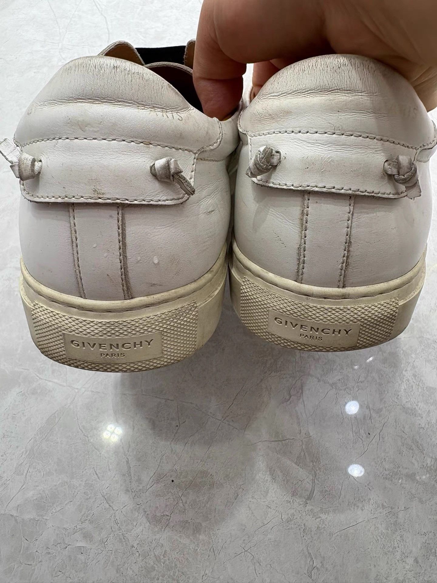 Givenchy Givenchy Men's Slip-on White Sneakers K29 Size US 9 / EU 42 - 4 Thumbnail