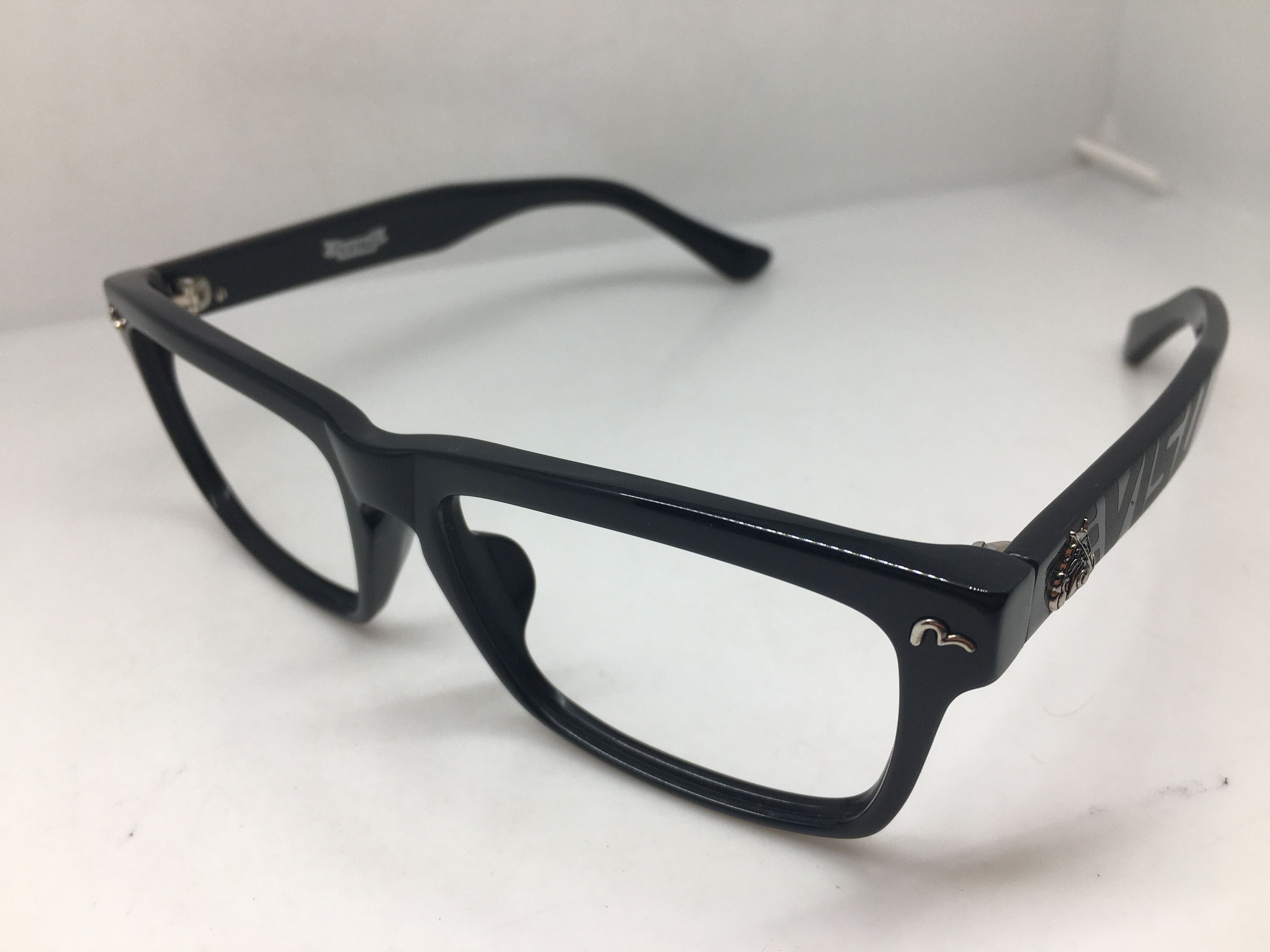 Evisu Evisu EV-8512 Black Acetate RX Eyeglasses Frame Size ONE SIZE - 3 Thumbnail