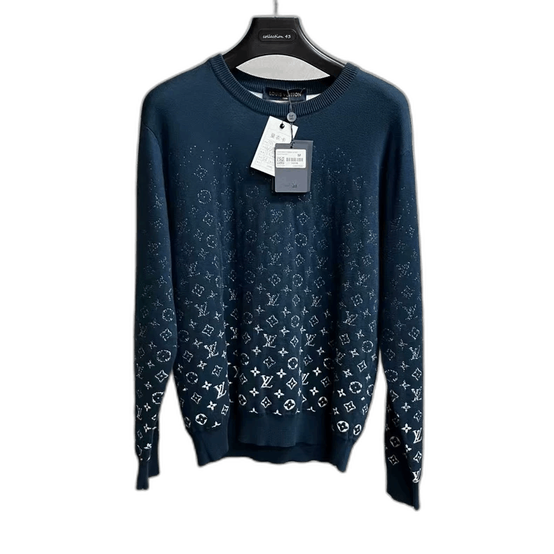 Louis Vuitton Louis Vuitton Blue Logo Long Sleeve Sweater Size US M / EU 48-50 / 2 - 1 Thumbnail