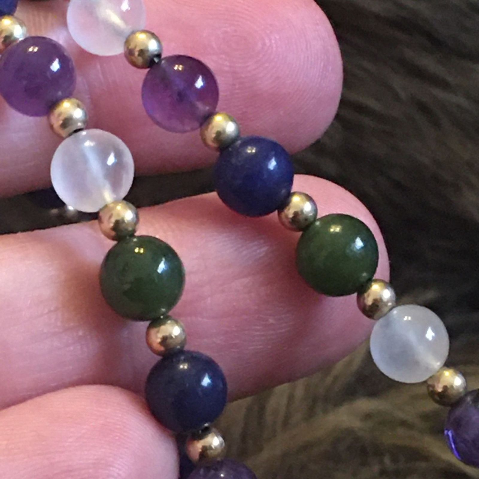 Vintage Vintage 1/20 14k GF semi precious stone necklace Size ONE SIZE - 6 Thumbnail