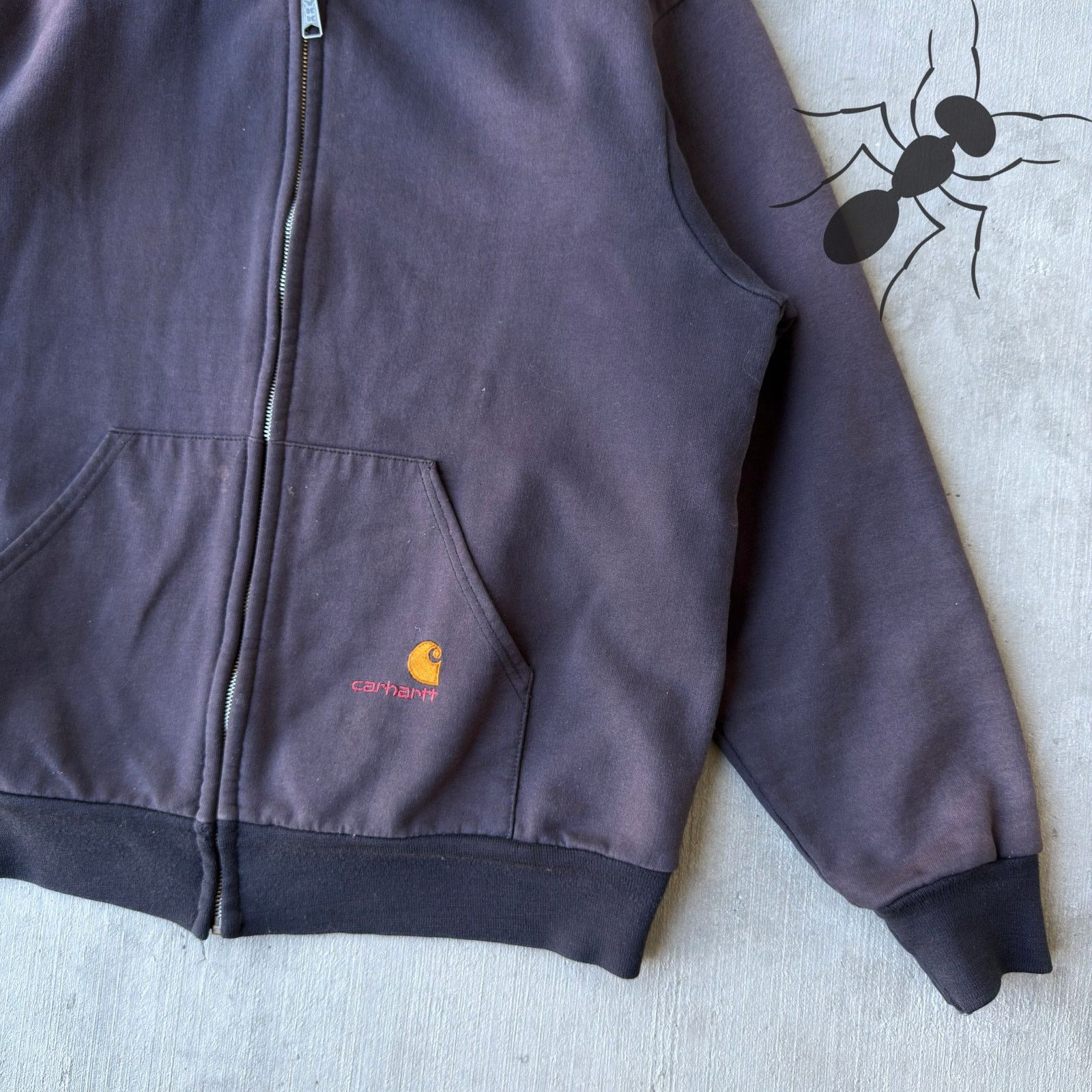 Carhartt × Vintage Carhartt black zip up hoodie work wear jacket Size US M / EU 48-50 / 2 - 4 Thumbnail