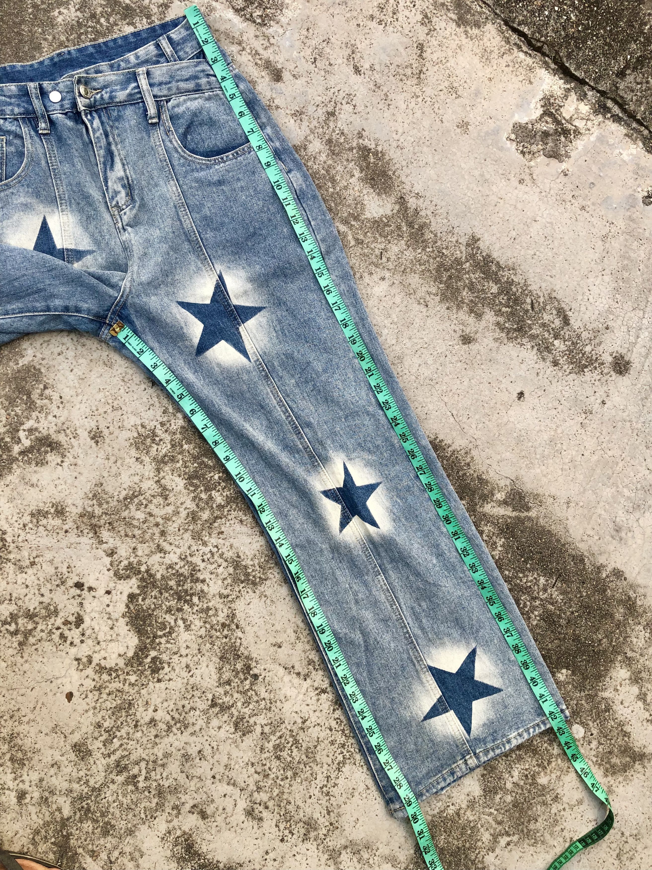 Hypebeast BAGGY⚡️BSEVENI RECONSTRUCTED DENIM Size US 29 - 10 Thumbnail