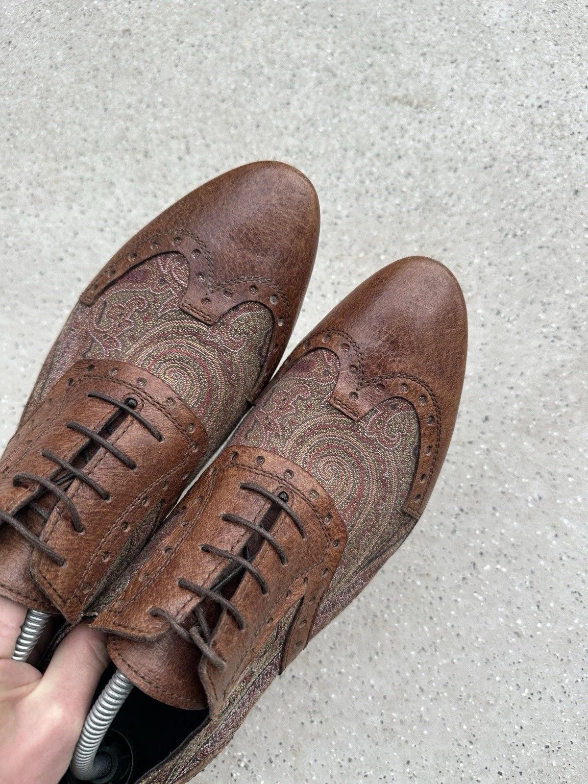 Etro Mens Etro Paisley Shoes Oxford Size 41 Size US 8 / EU 41 - 7 Thumbnail