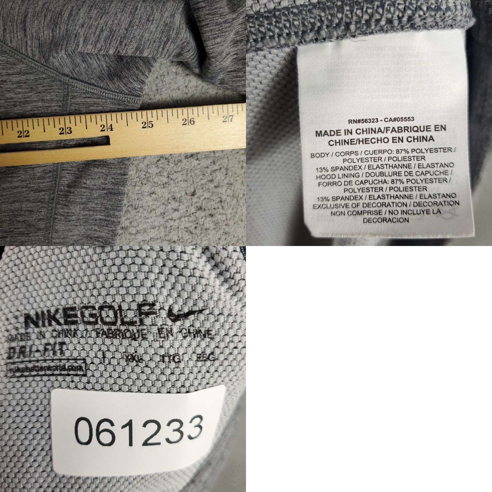 Nike Nike Hoodie Womens 2XL Gray Pullover Sweatshirt Mock Neck Logo Hoodie All Seasons 2000s? Size XXL / US 16-18 / IT 52-54 - 8 Thumbnail