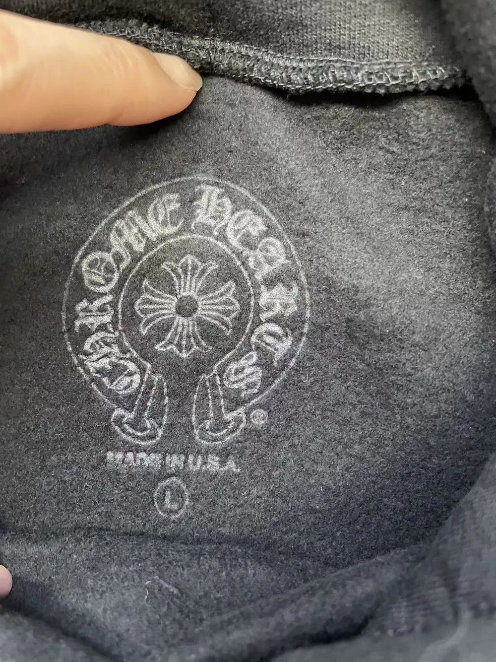 Chrome Hearts Chrome Hearts Deadly Doll Red Horseshoe Logo Pullover Hoodie Size US L / EU 52-54 / 3 - 4 Thumbnail