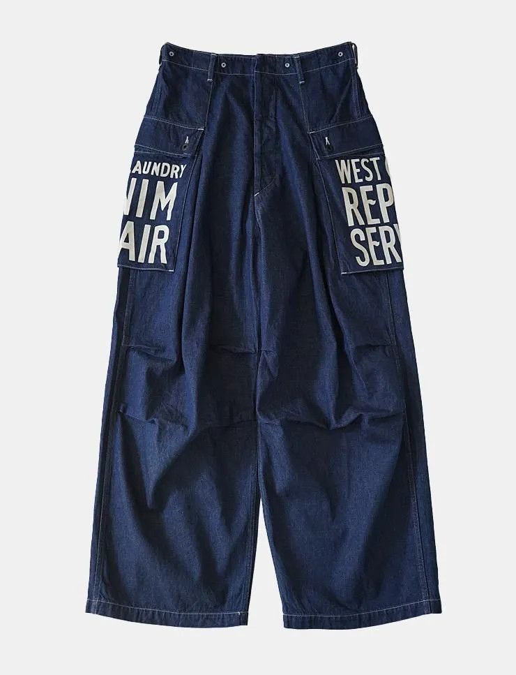 Kapital Kapital 11.5oz Denim Jumbo Monkey Pants Size US 34 / EU 50 - 1 Thumbnail
