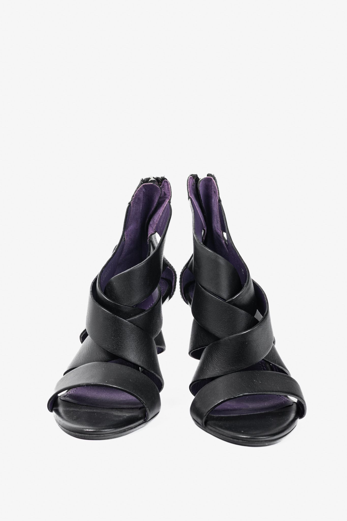 Ralph Lauren Ralph Lauren Collection Ardina II Strappy Leather Sandals Size US 4.5 / IT 34.5 - 2 Thumbnail