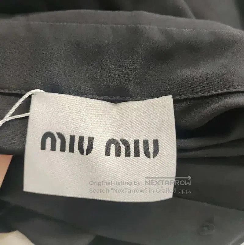 Miu Miu Miu Miu Black Polyester Midi Dress . Size M / US 6-8 / IT 42-44 - 3 Thumbnail