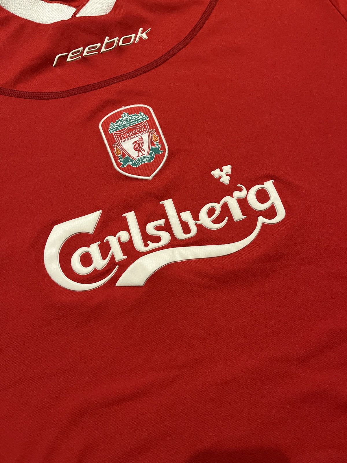Reebok × Vintage Liverpool Vintage Reebok Carlsberg Jersey Size US XL / EU 56 / 4 - 3 Thumbnail