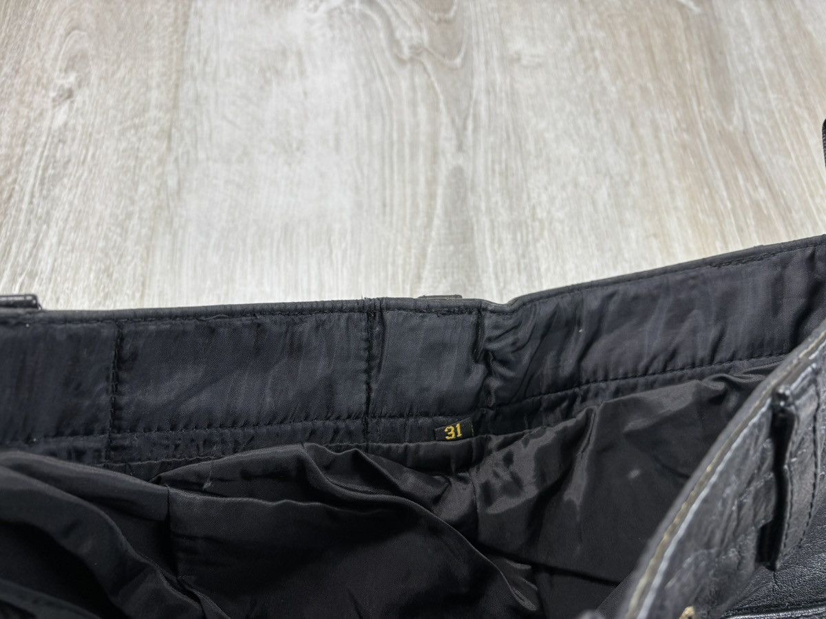 Genuine Leather × Leather × Vintage Womens biker motorcycle leather pants Jacques Cousto Size 31 Size 24" / US 00 / IT 34 - 6 Thumbnail