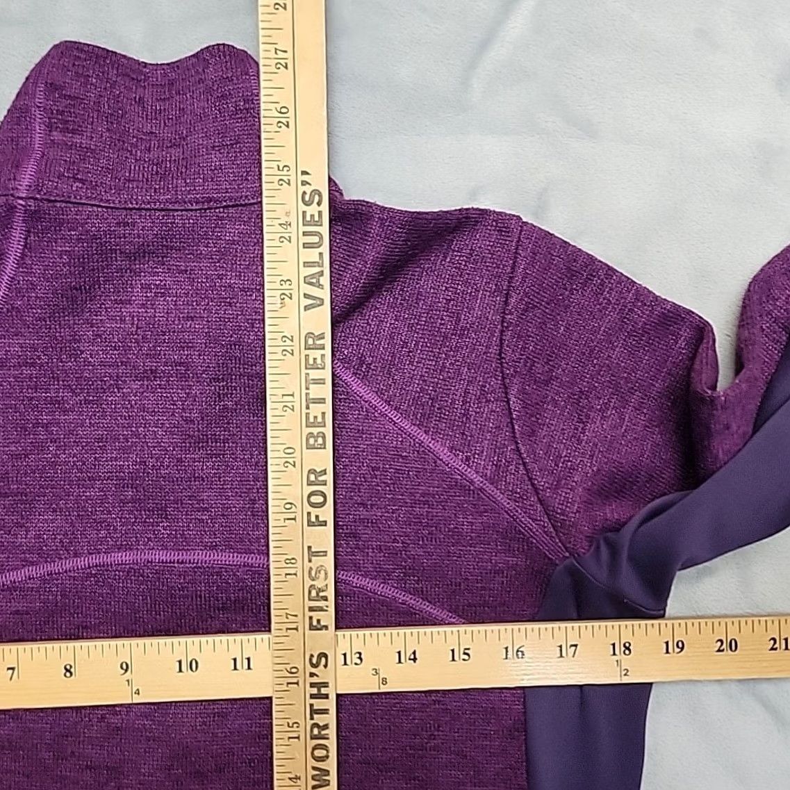 Vintage Columbia Womens Medium Purple Omni Heat Wick Performance Knit Pullover 1/2 Zip Size M / US 6-8 / IT 42-44 - 8 Thumbnail