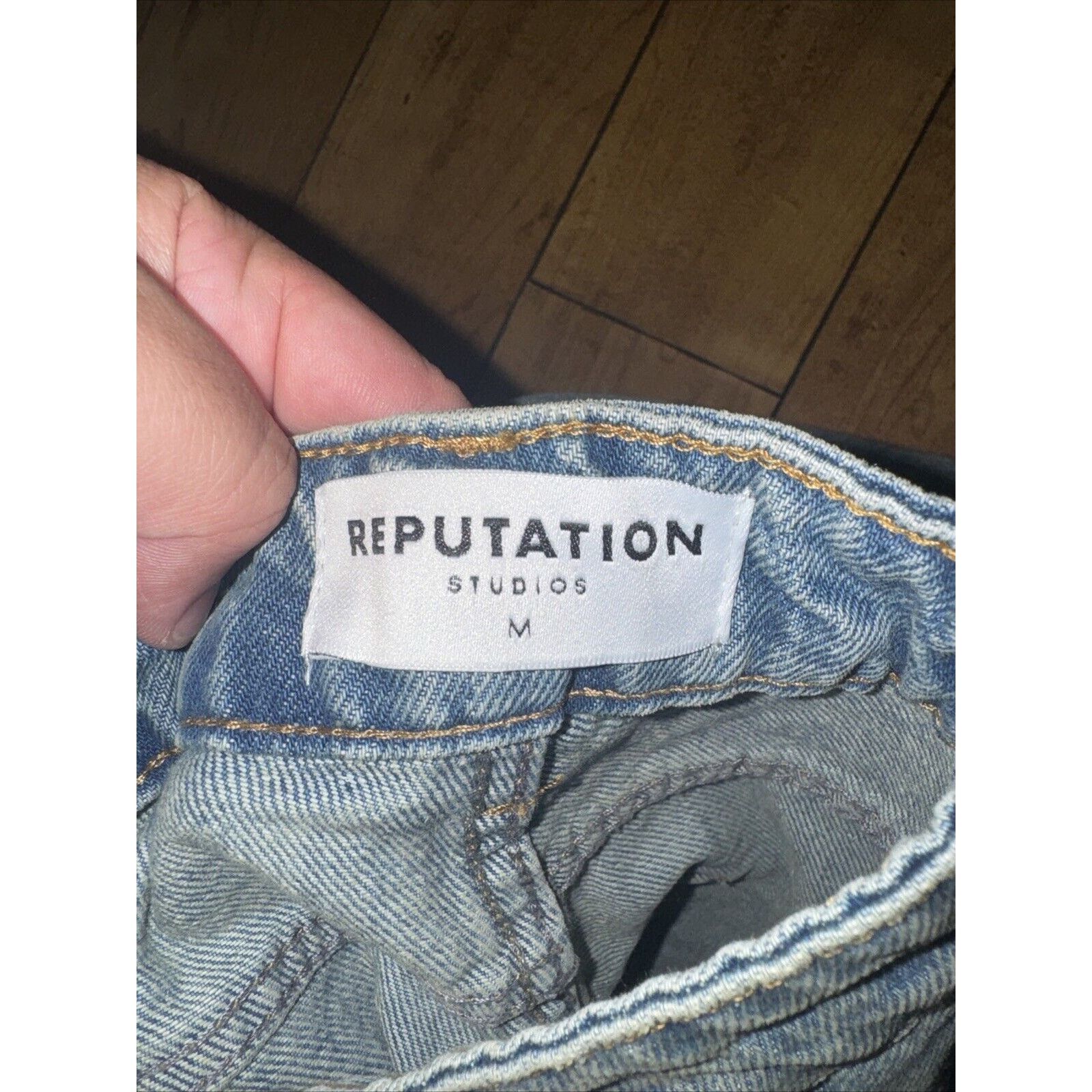 Japanese Brand × Reputation Studios Reputation Studios Blue Denim Jeans Medium 32x33 Size US 32 / EU 48 - 4 Thumbnail