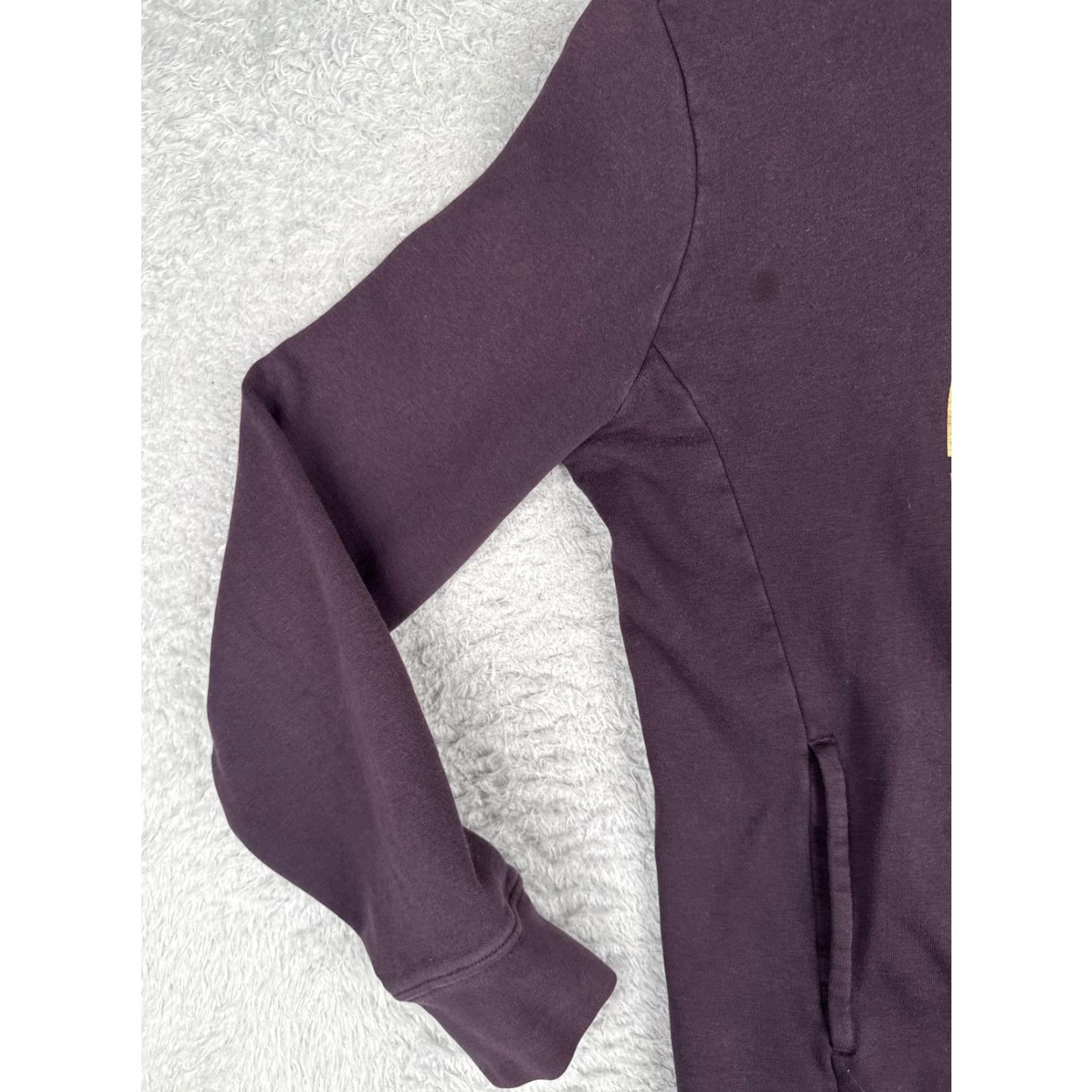 The North Face The North Face Hoodie Womens Medium Purple Pullover Logo Fleece Sweatshirt Size M / US 6-8 / IT 42-44 - 3 Thumbnail