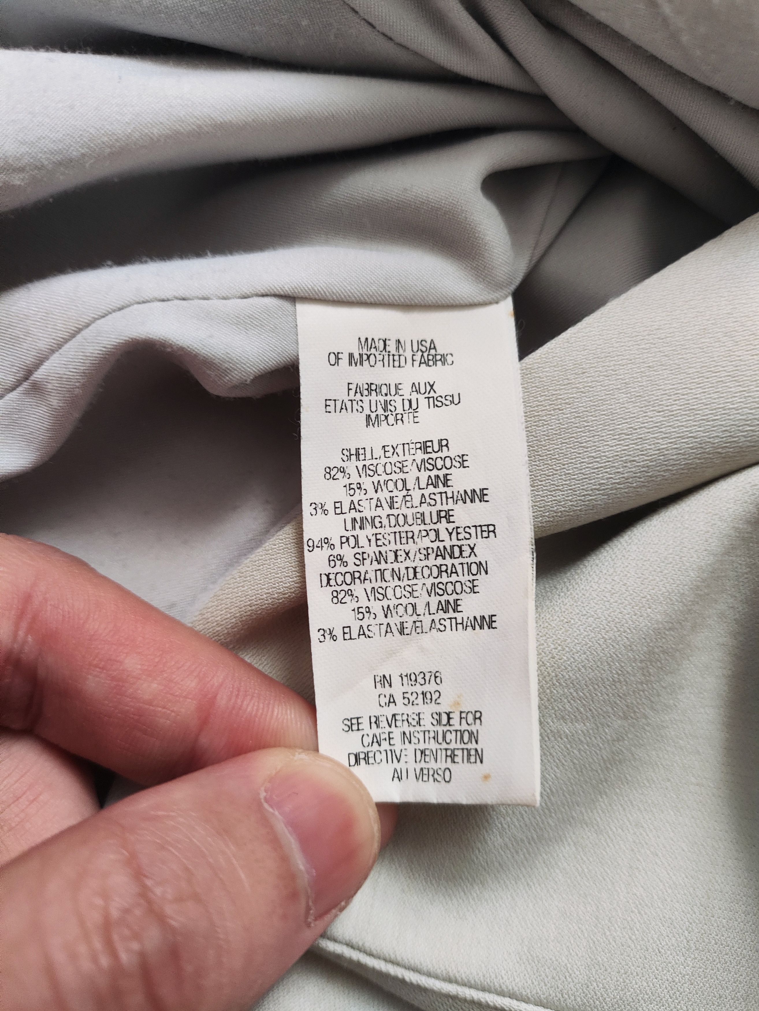 Helmut Lang FW12 Runway black collar white suit jacket Size XS / US 0-2 / IT 36-38 - 6 Thumbnail