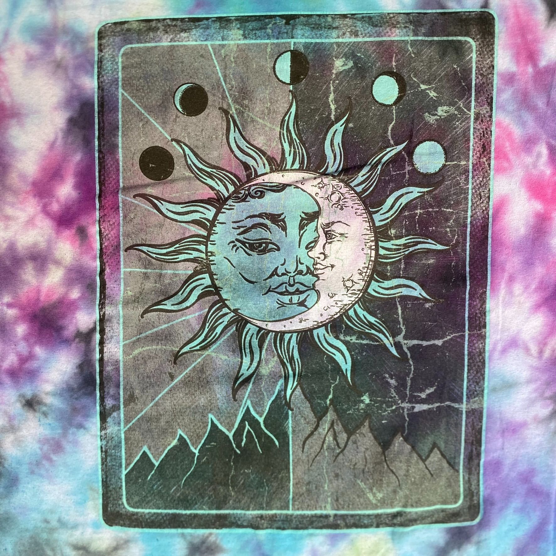 Vintage Vintage 90s Sun Moon Shirt Hippie Indie Astrology Tee Size US XL / EU 56 / 4 - 3 Thumbnail
