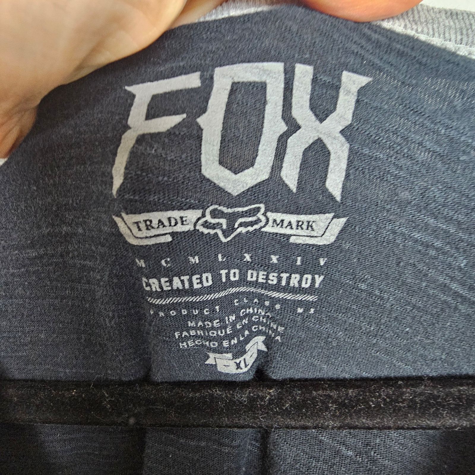 Fox Racing Fox Henley Shirt Gray Black Long Sleeve Tshirt XL T Shirt Size US XL / EU 56 / 4 - 8 Thumbnail