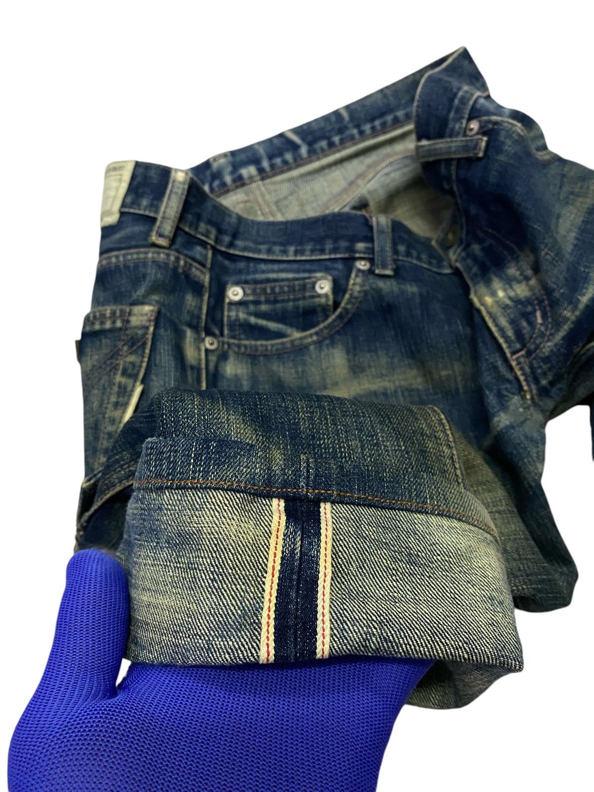 Japanese Brand × Neighborhood Neighborhood 2001 Selvedge Distressed Denim Cargo Shorts Size US 31 - 5 Thumbnail