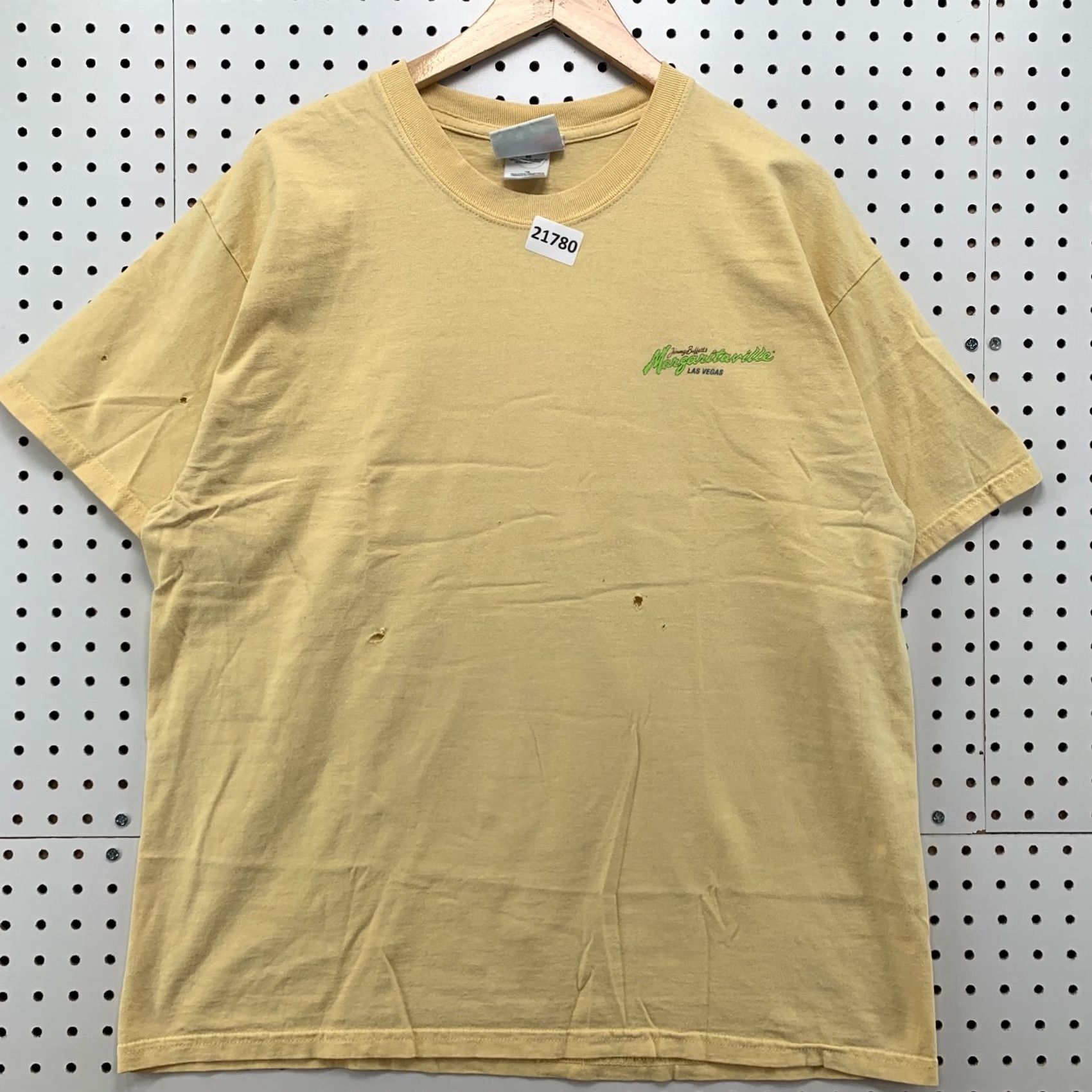 Vintage VINTAGE Margaritaville Shirt Yellow Adult XL Mens 23.5x29 Las Vegas Jimmy Buffett Margaritaville Shirt Yellow XL Mens Size US XL / EU 56 / 4 - 2 Thumbnail