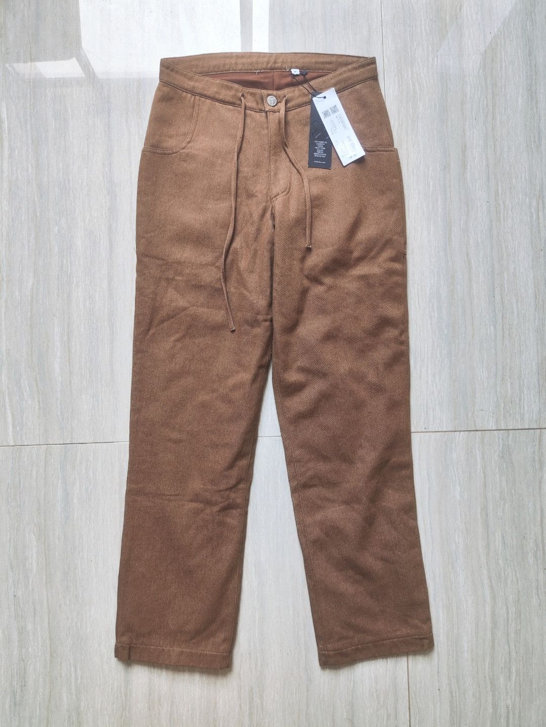 Telfar SS19 Runway khaki strip pants Size US 30 / EU 46 - 1 Thumbnail