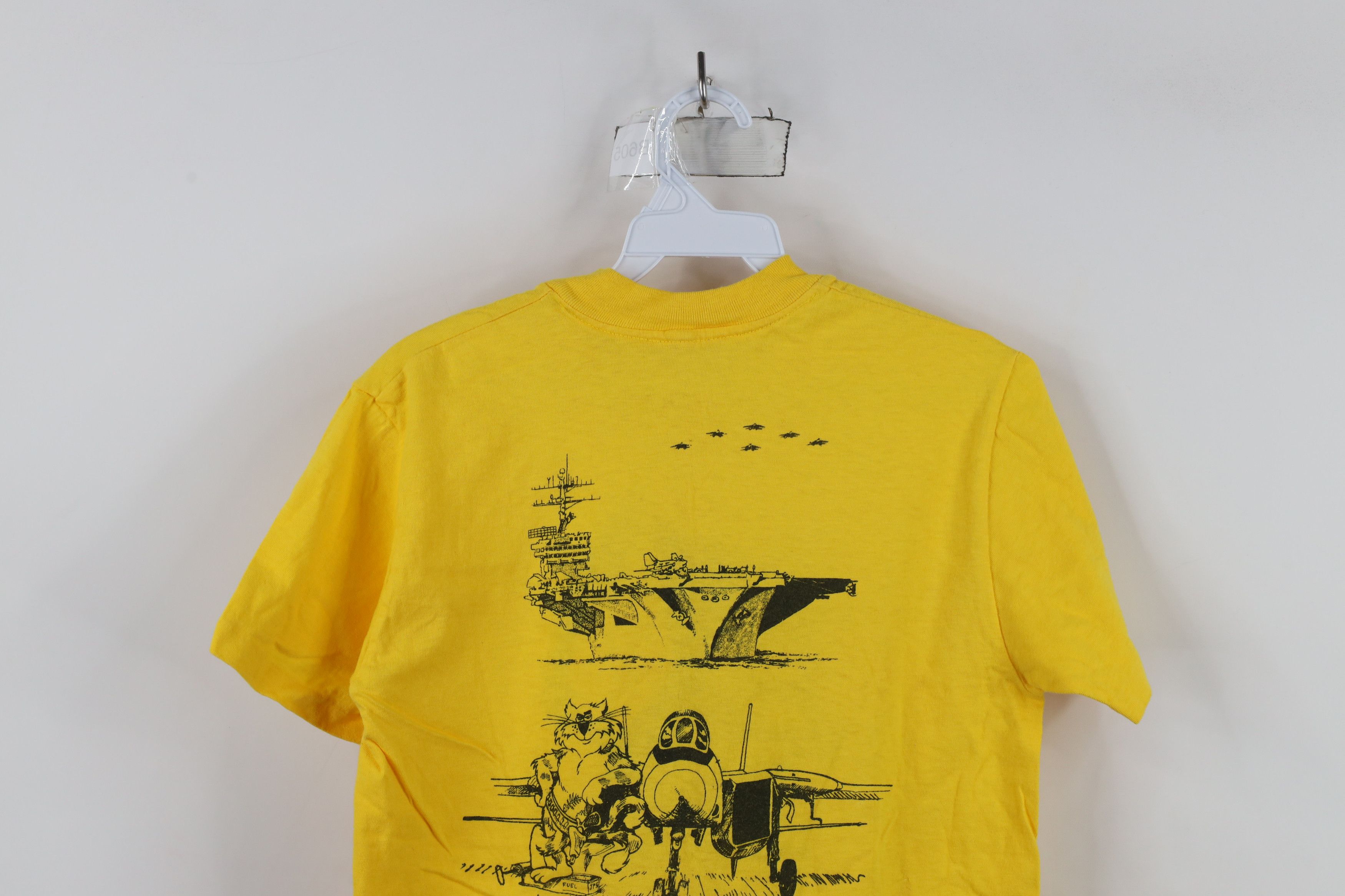 Vintage Vintage 70s 80s 142 F14 Jet Ghostriders Military T-Shirt USA Size US S / EU 44-46 / 1 - 12 Thumbnail