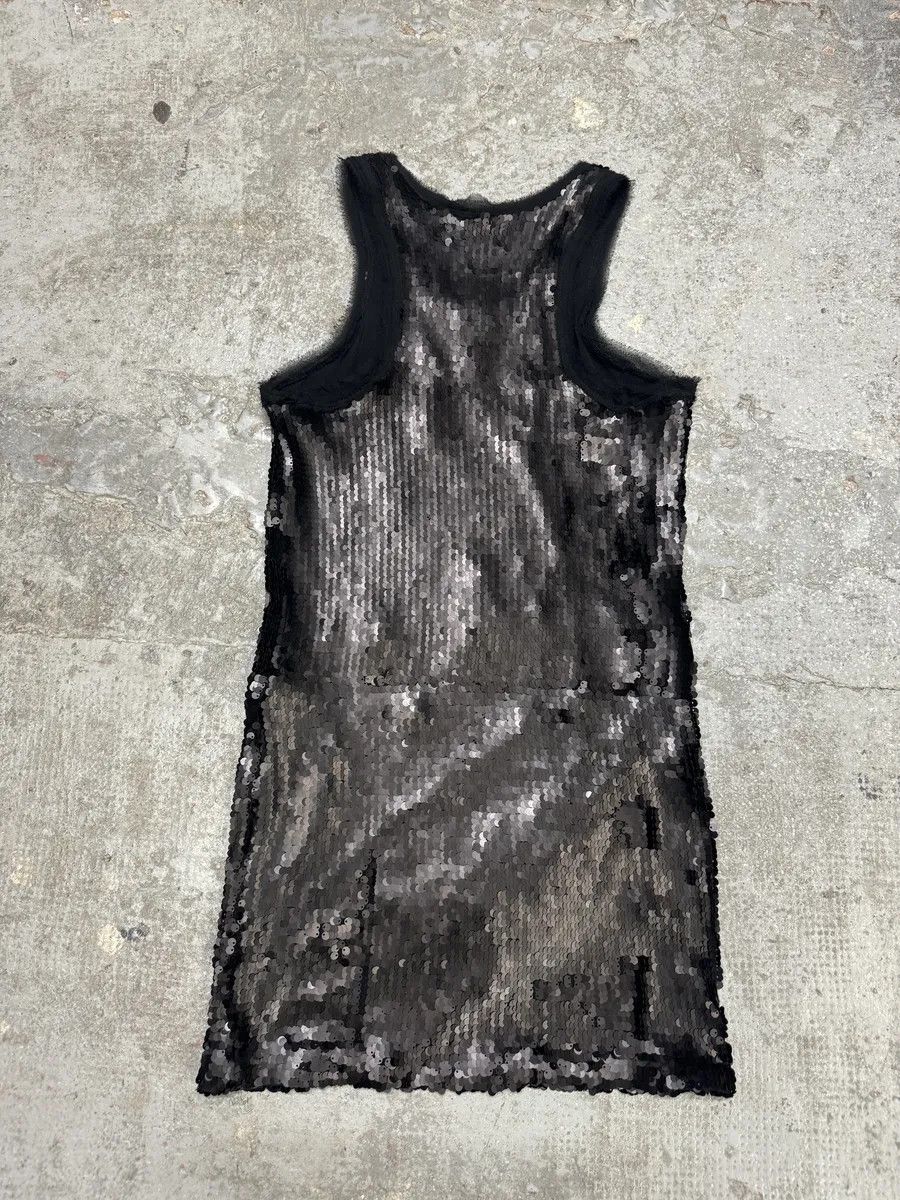 Vintage 2000s Plein Sud Black Disco Sequin Dress Size M / US 6-8 / IT 42-44 - 10 Thumbnail