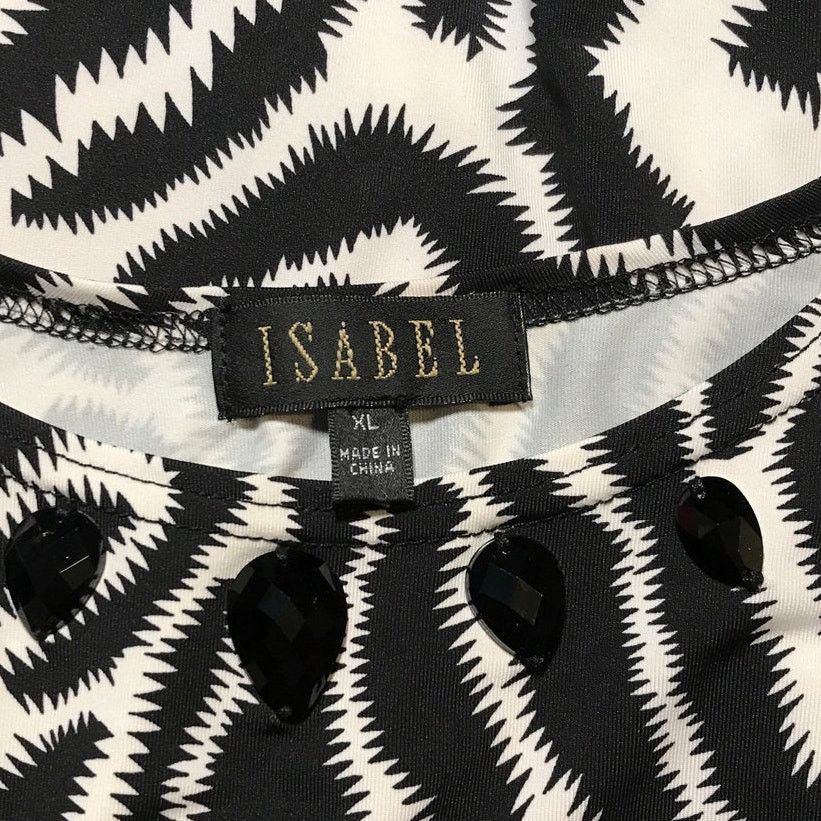 Other Isabel Zebra Scoop Neck Short Sleeved Mini Shift Dress XL Size XL / US 12-14 / IT 48-50 - 3 Thumbnail
