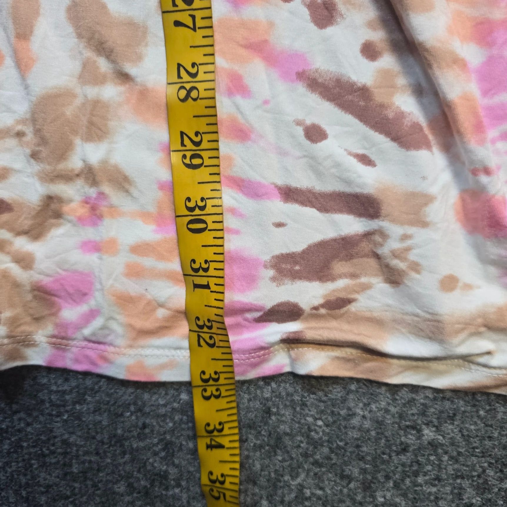 Lands' End Lands' End Cardigan Womens 3X Pink Beige Tie Dye Open Front Boho Casual Knit Sweater Cardigan 3X Womens Mens Girls Size XXL / US 16-18 / IT 52-54 - 6 Thumbnail