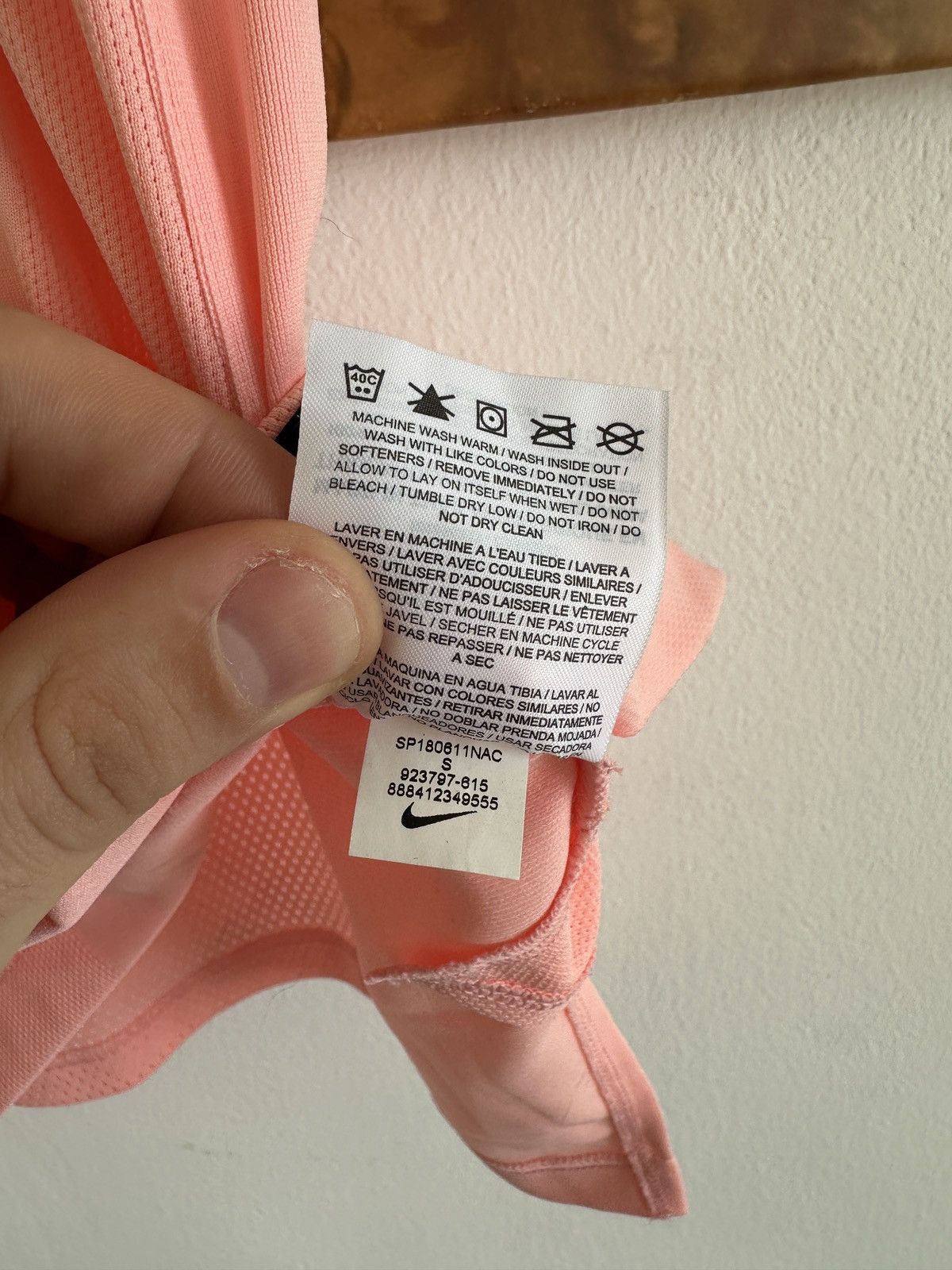 Nike Nike Lab Pink Basketball Jersey 18 Size S Size US S / EU 44-46 / 1 - 7 Thumbnail