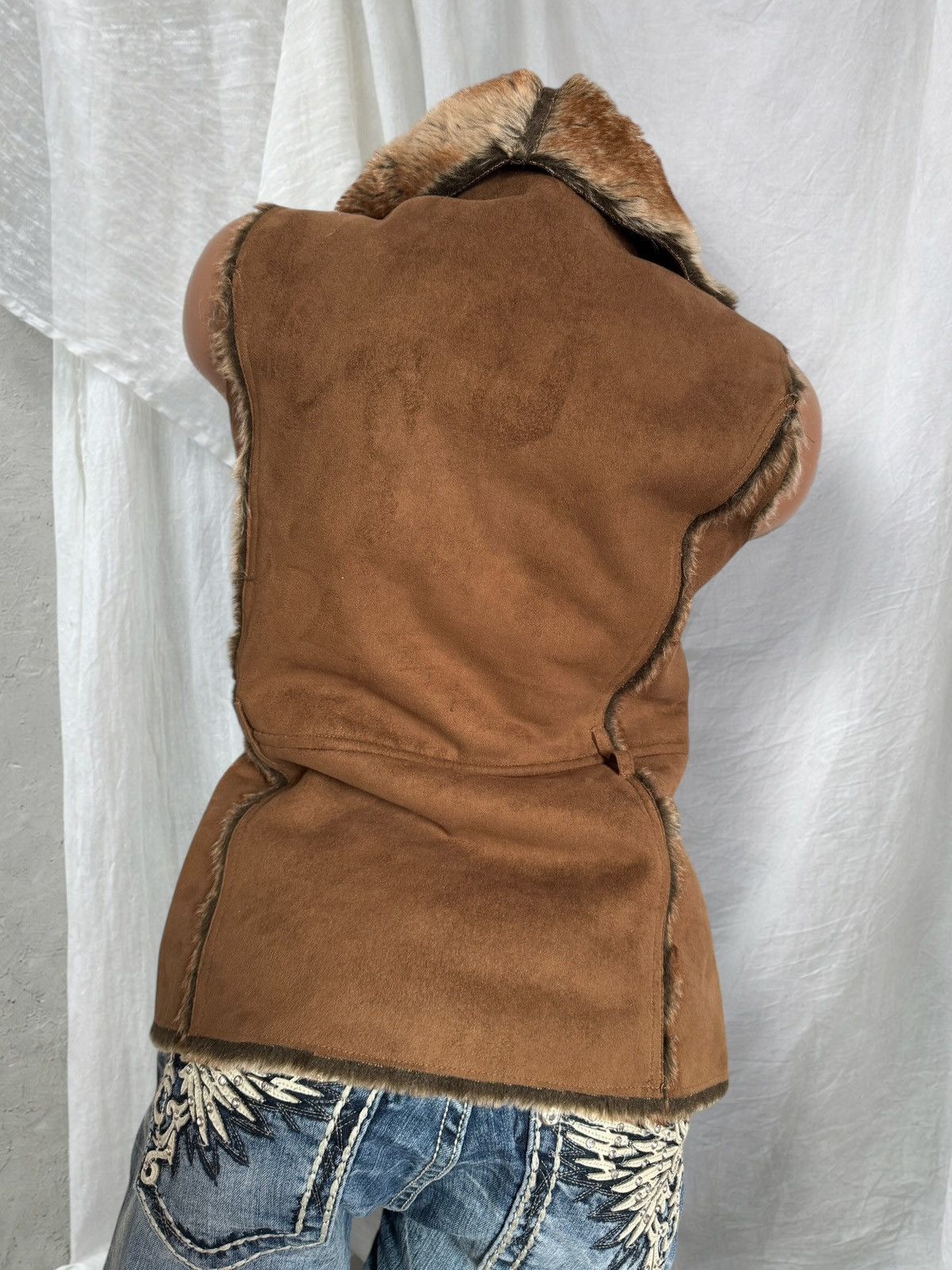Hysteric Glamour Amazing Y2K 2000’s Aesthetic Faux Fur Vintage Vest Jacket Size S / US 4 / IT 40 - 7 Thumbnail