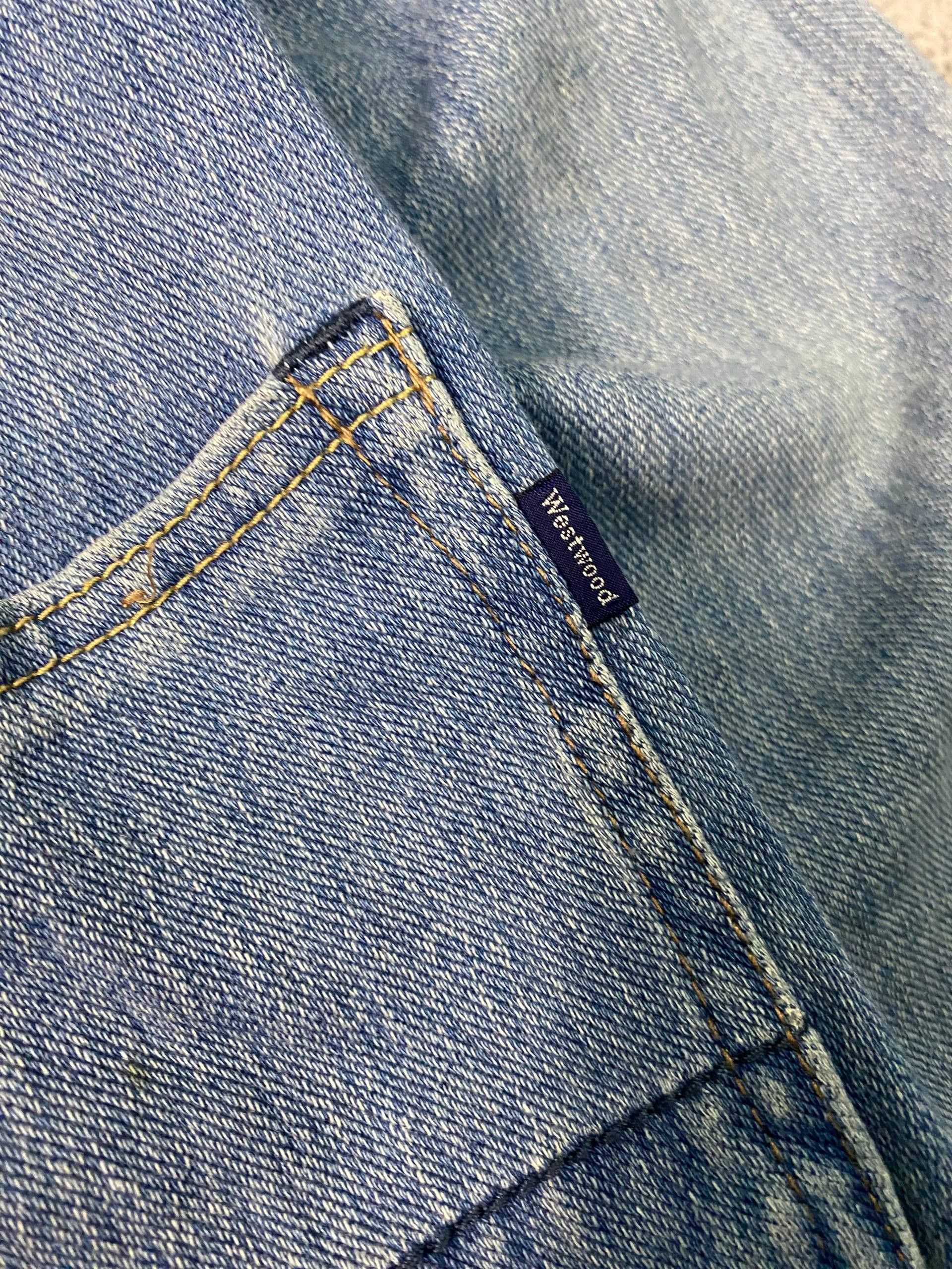 Addict Clothes Japan Westwood Outfitters Denim Blue Distressed Hooded Jacket Size S / US 4 / IT 40 - 5 Thumbnail