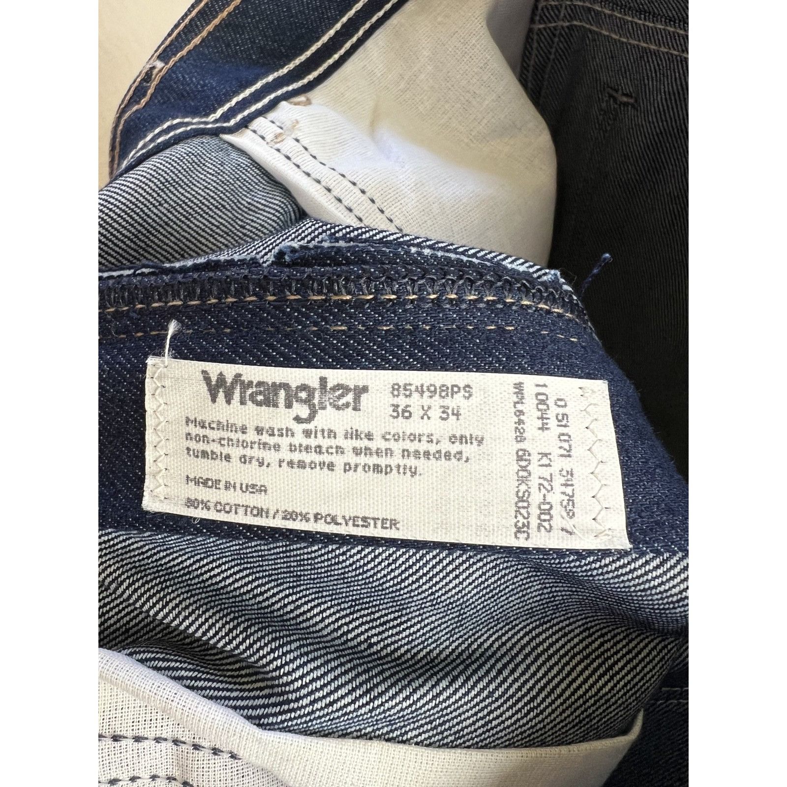 Wrangler Vintage Wrangler Hero Flex-Fit Waist Men's Denim Pants Size Size US 36 / EU 52 - 4 Thumbnail