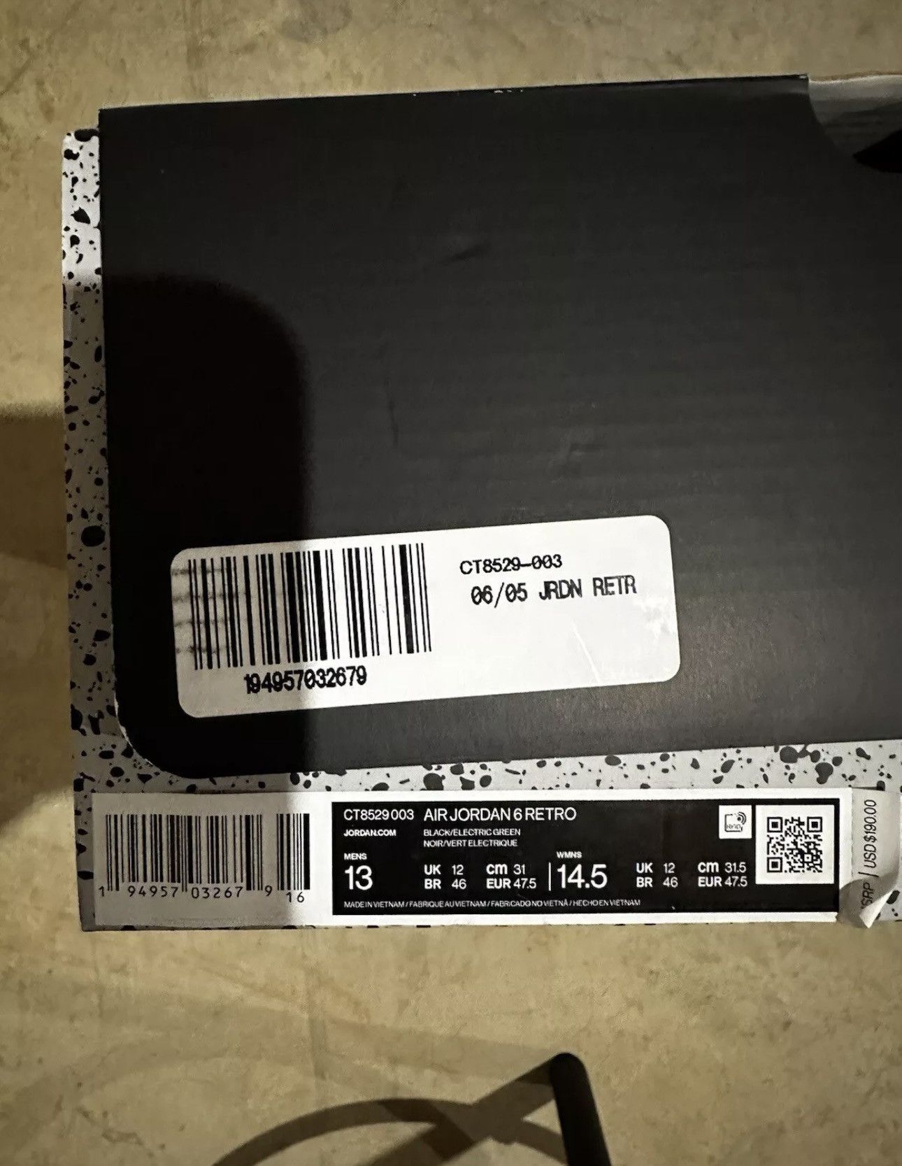 Jordan Brand Jordan 6 Retro “Electric Green” Size US 13 / EU 46 - 8 Thumbnail